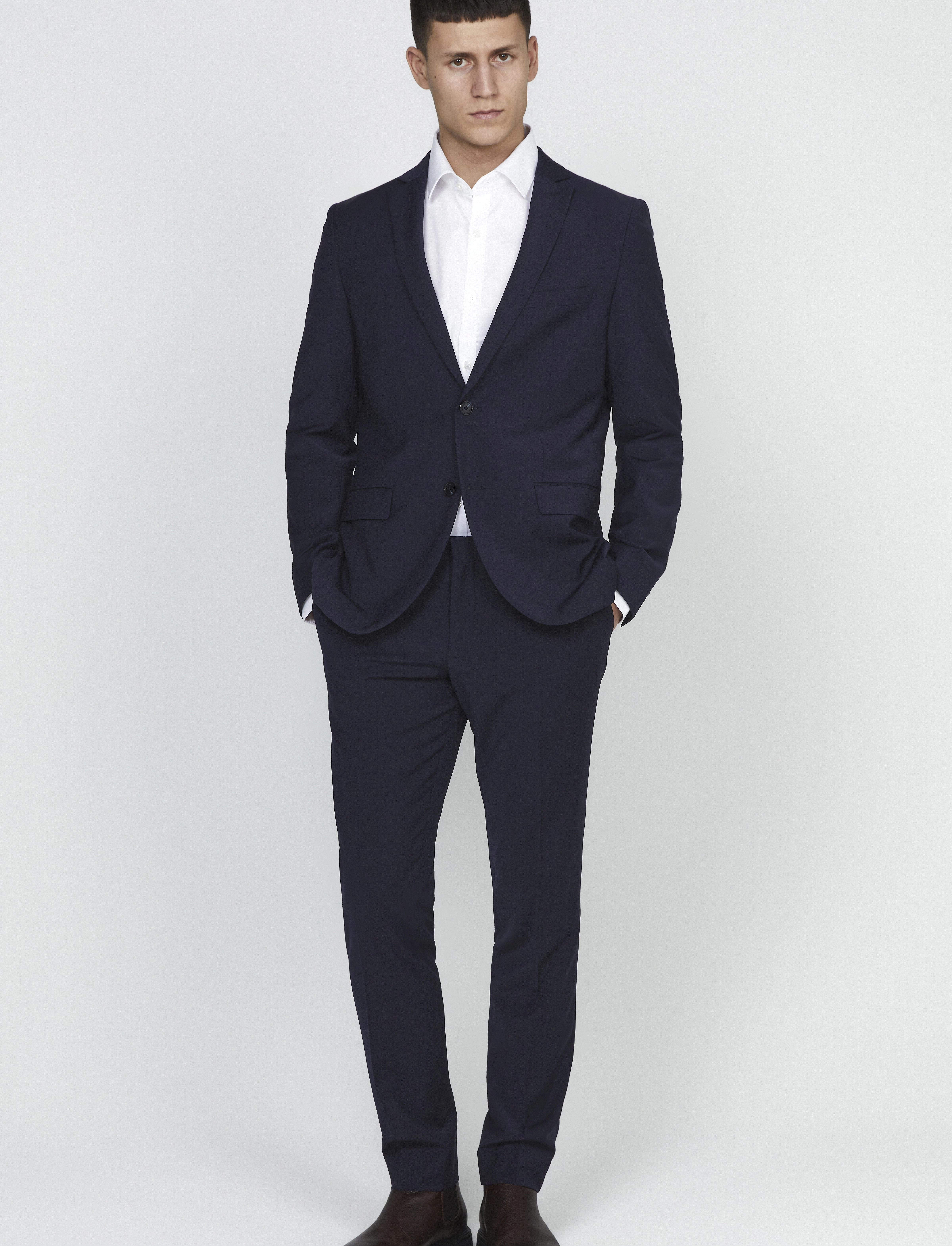 Matinique - Jonathan - enkeltradede blazere - navy blazer - 3