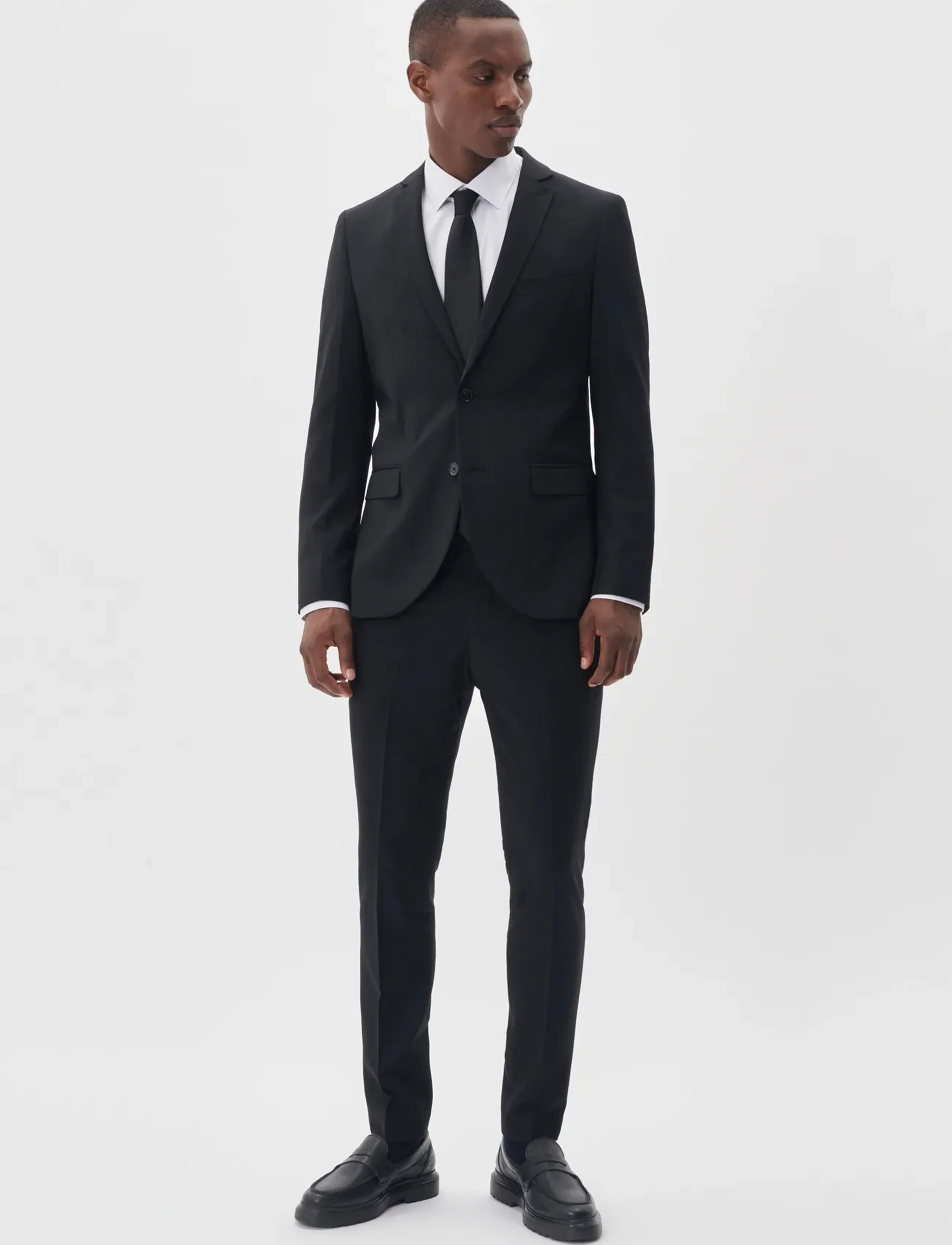 Matinique - Vincent - kostymbyxor - black - 3