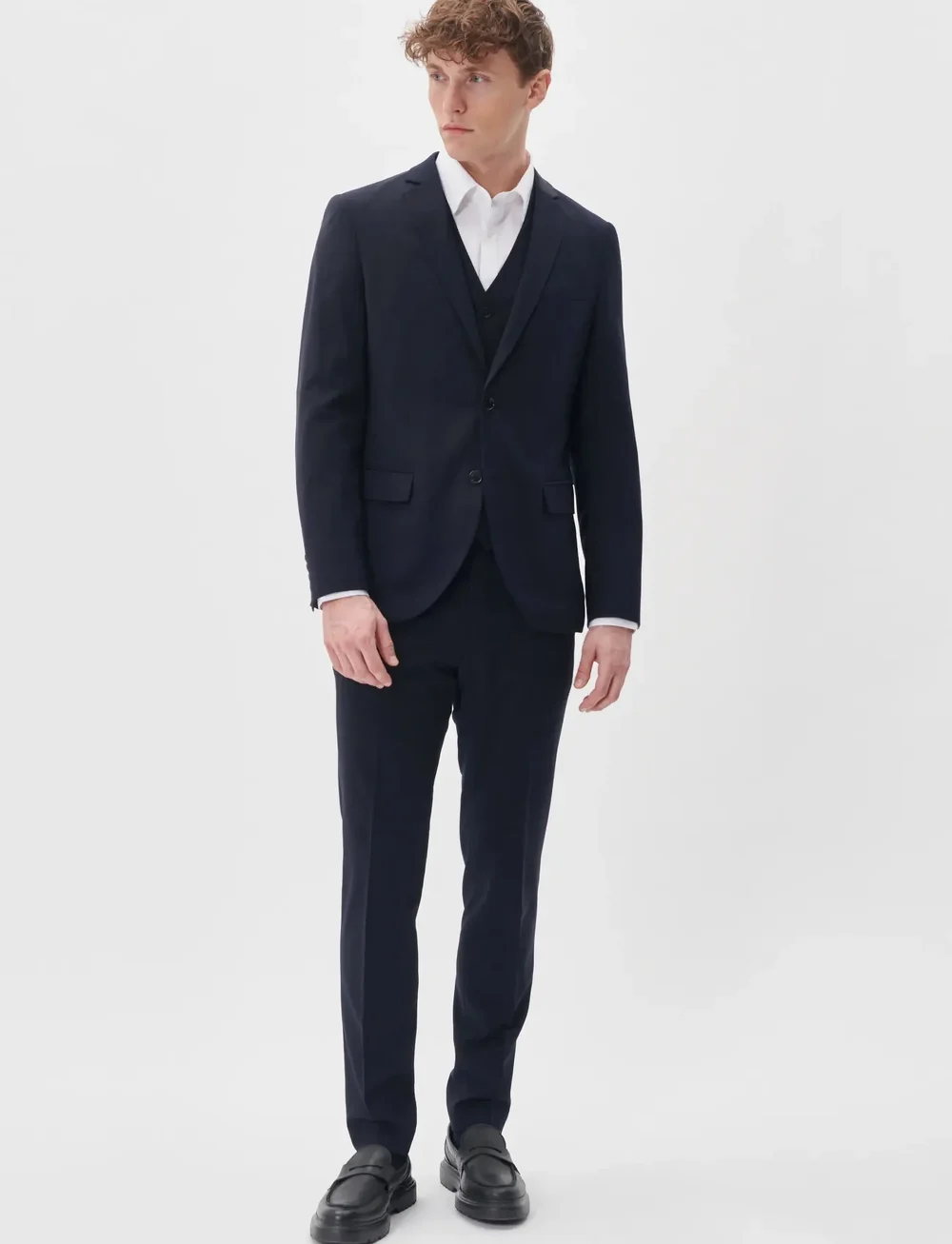 Matinique - Vincent - pantalons habillés - dark navy - 2