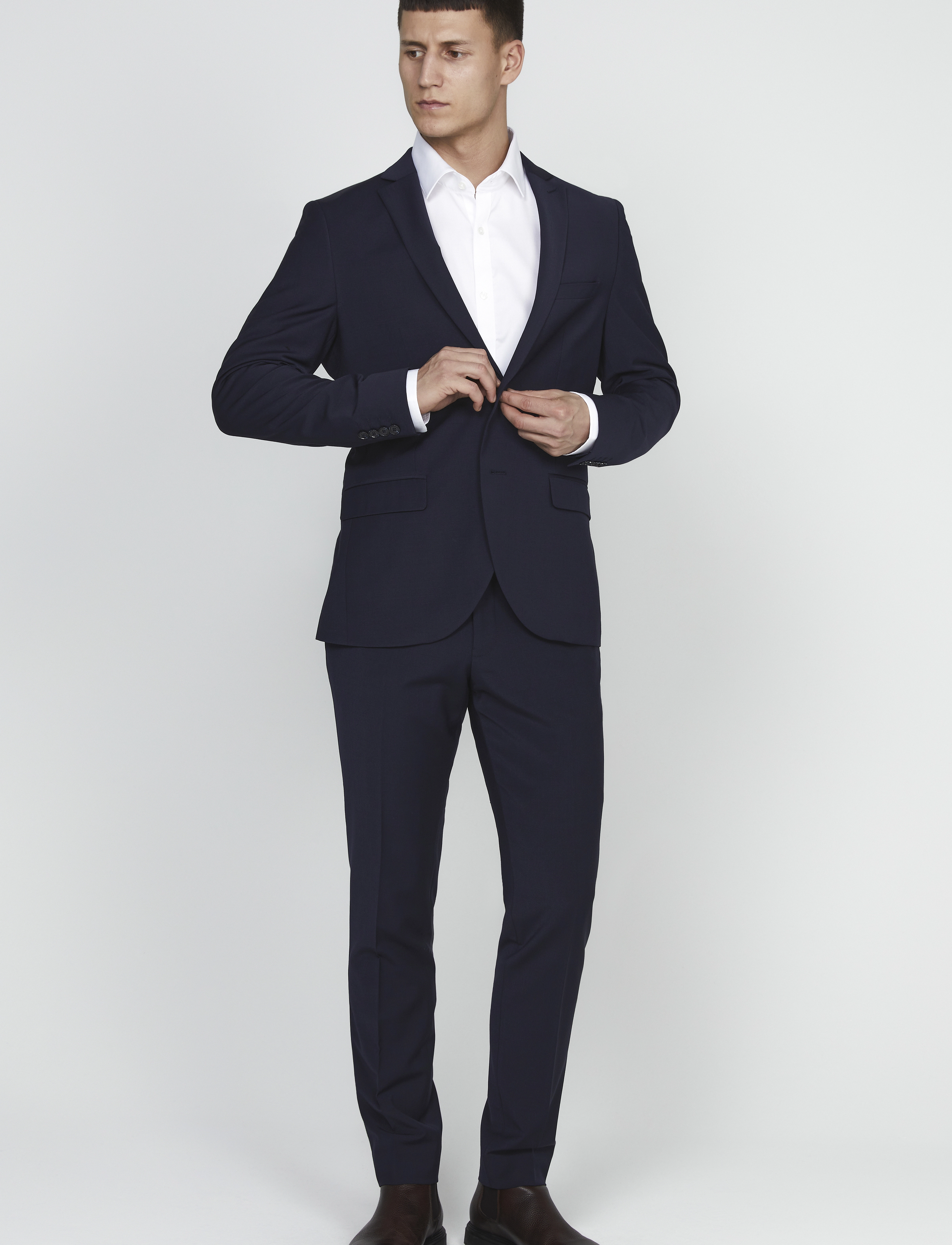 Matinique - Vincent - kostymbyxor - navy blazer - 4