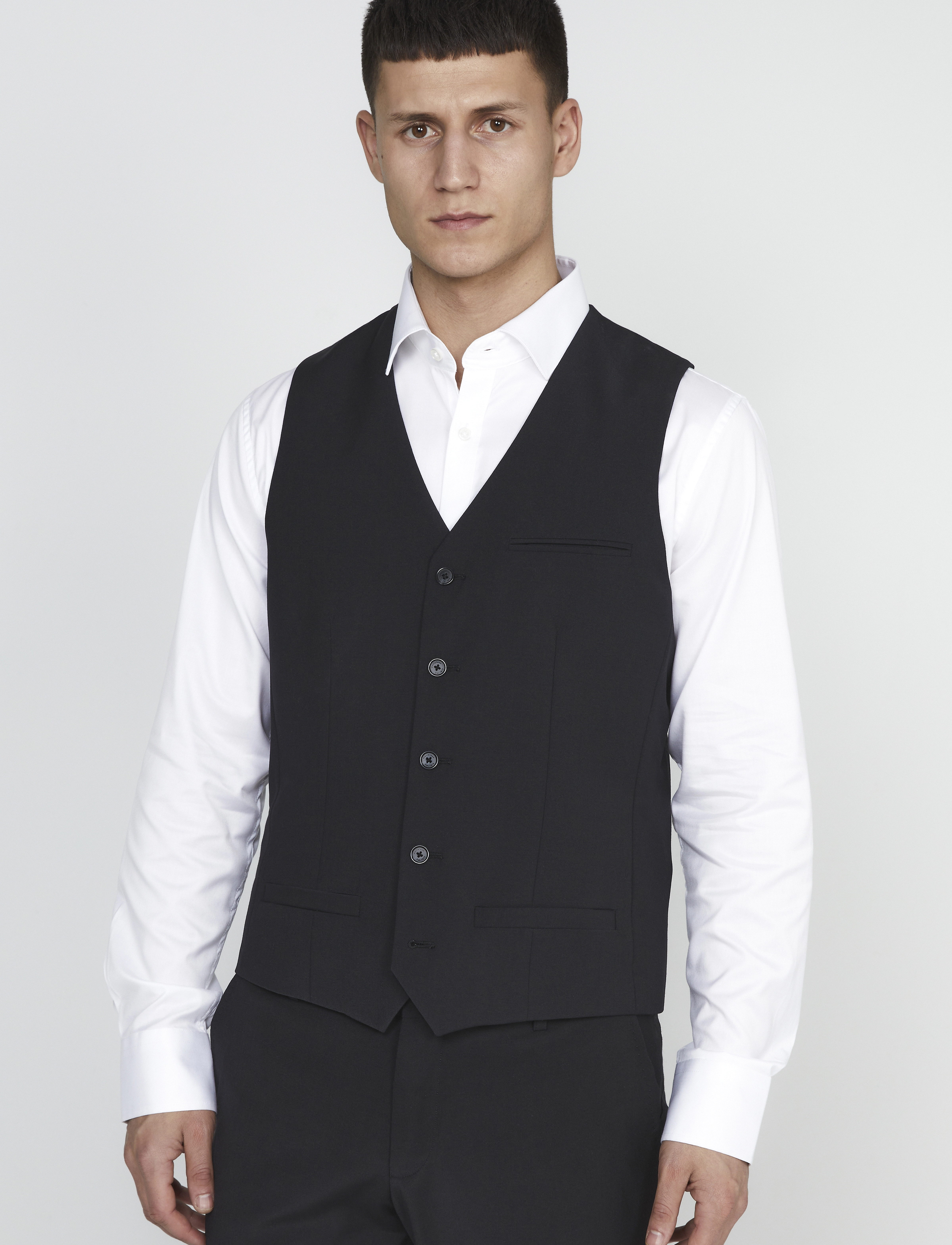 Matinique Breck, 54, Black, Suits & Blazere > Waistcoats, Herre