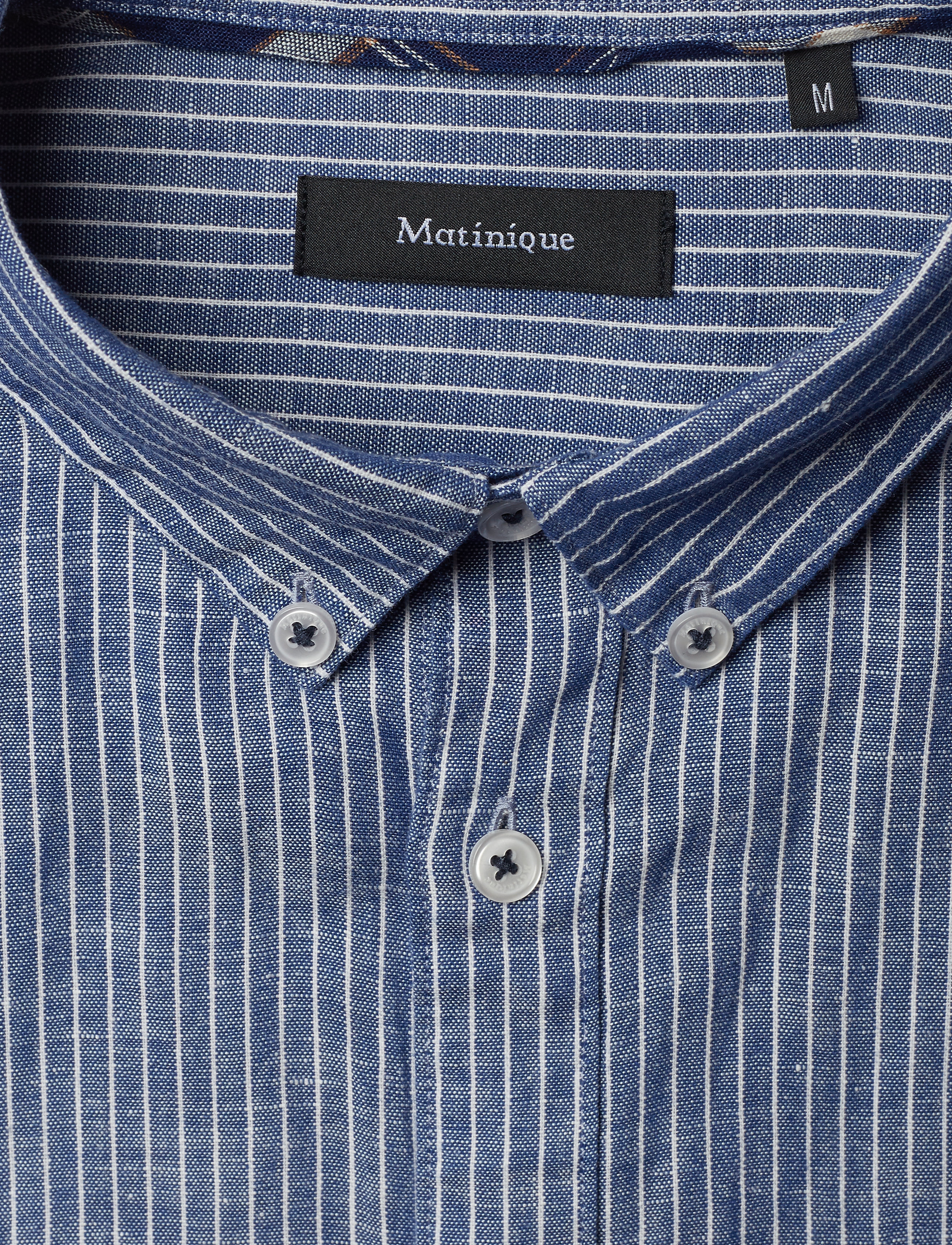 Matinique - Trostol BD Linen Stripe - dark navy - 2