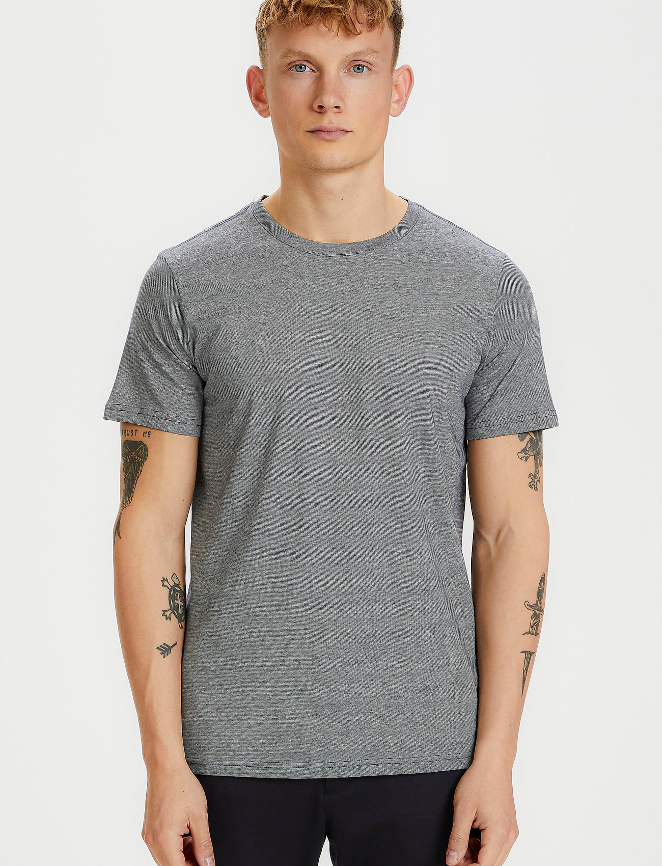 Matinique Jermane - T-shirts - DARK NAVY / grey