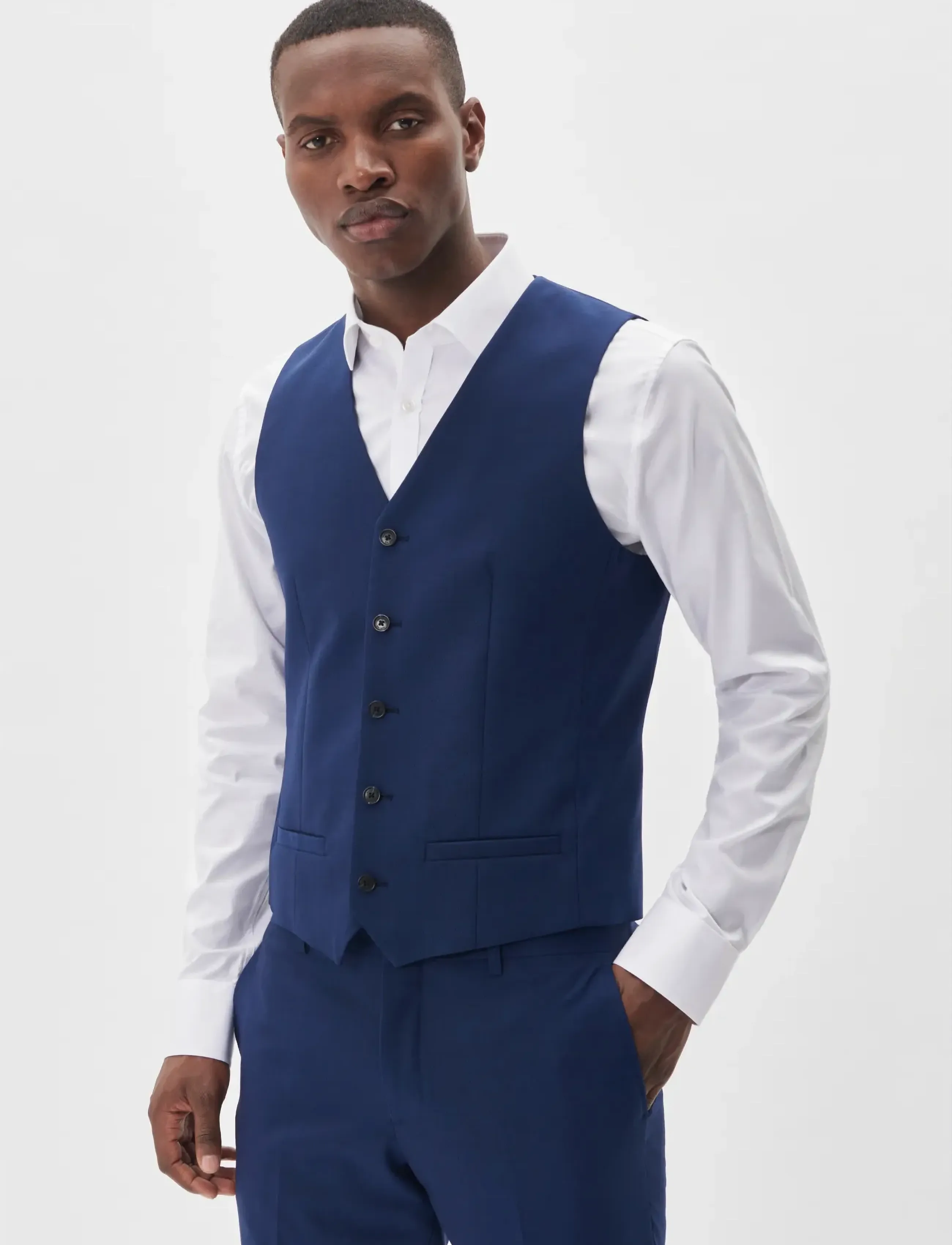 Matinique Mabreck, 50, Blue, Suits & Blazere > Waistcoats, Herre