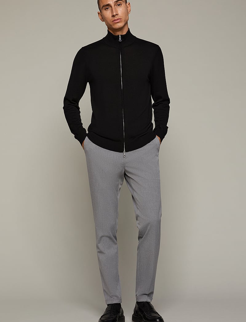 Matinique - MAmason - pullover mit durchgehendem reißverschluss - black - 3