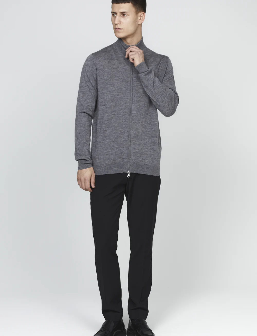 Matinique - MAmason - džemperiai su užtrauktuku - medium grey melange - 3