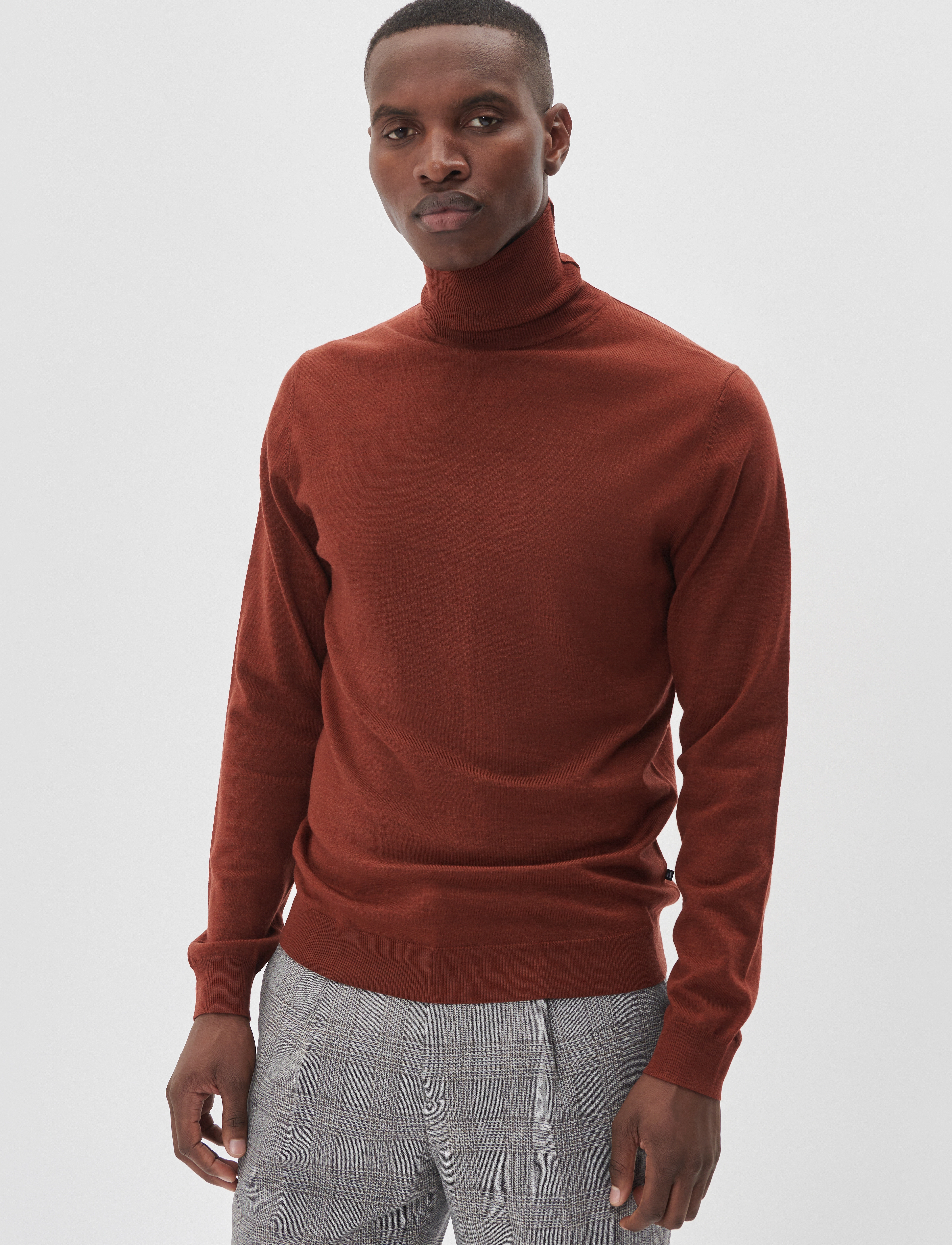 Matinique MAparcusman - Strickmode - CAMBRIDGE BROWN MELANGE / burgundy
