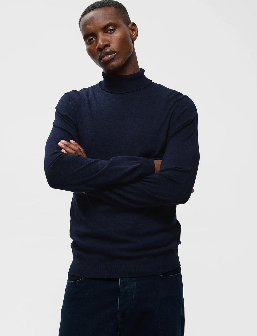 Matinique - MAparcusman - rollkragenpullover - dark navy melange - 0