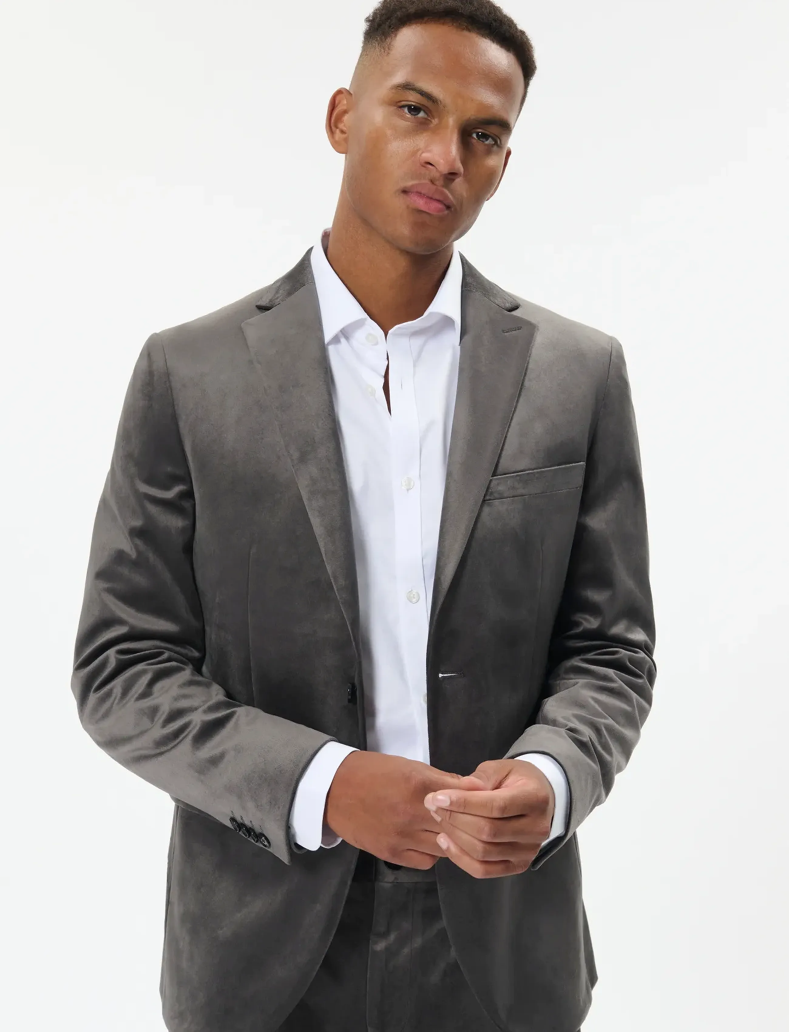 Matinique MAgeorge F - Jakkesæt & Blazere - BLACK OYSTER / grey