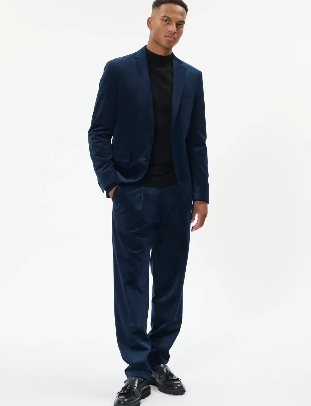 Matinique - MAgeorge F - enkelknäppta kavajer - dark midnight - 2