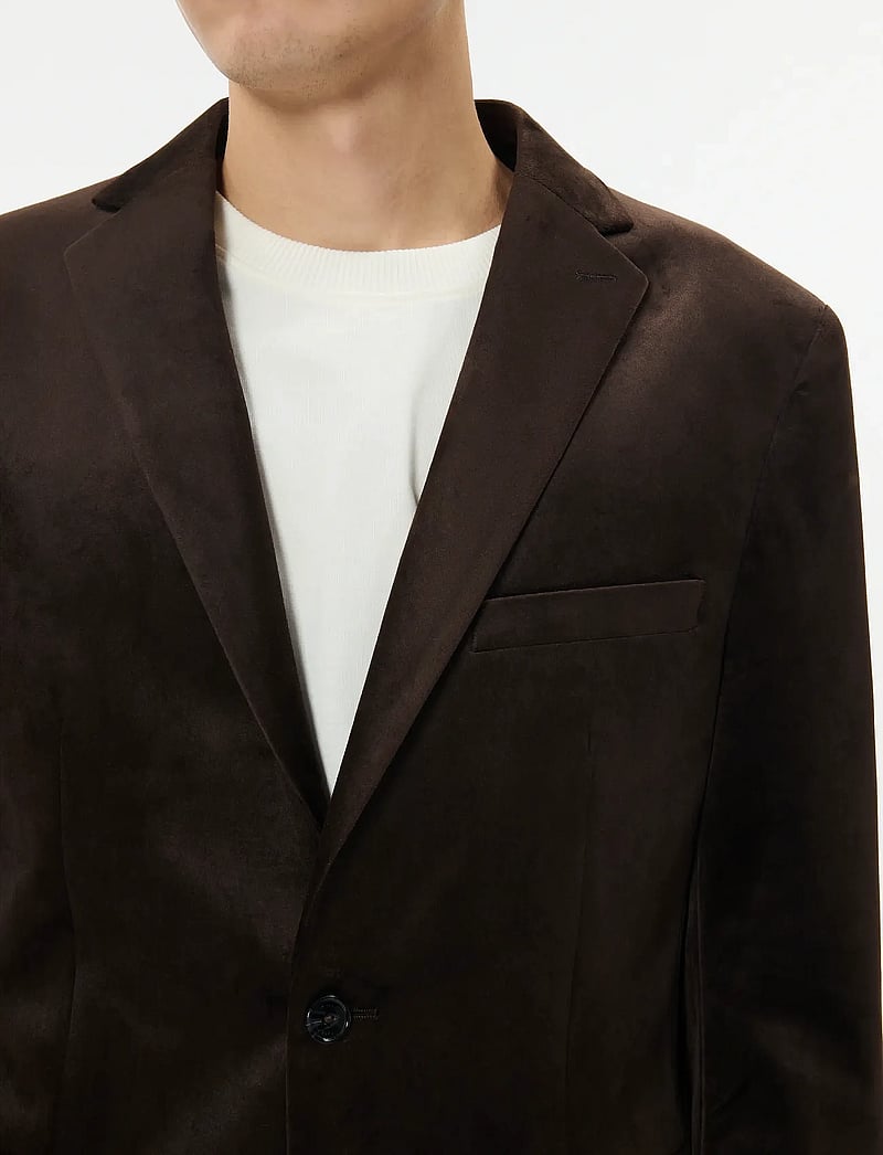 Matinique - MAgeorge F Velvet - enkeltradede blazere - ganache - 4