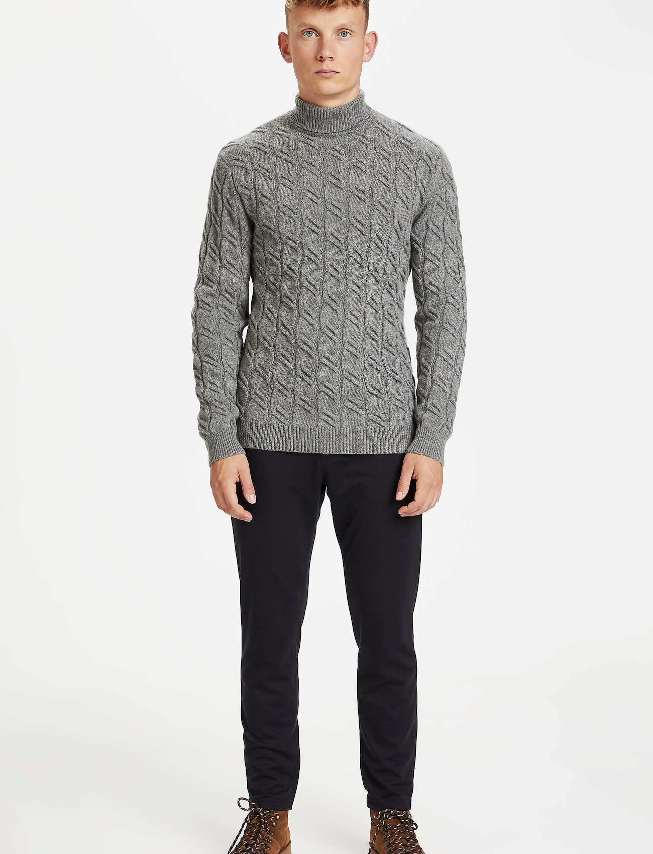 Matinique - MAroll Cable - medium grey melange - 3