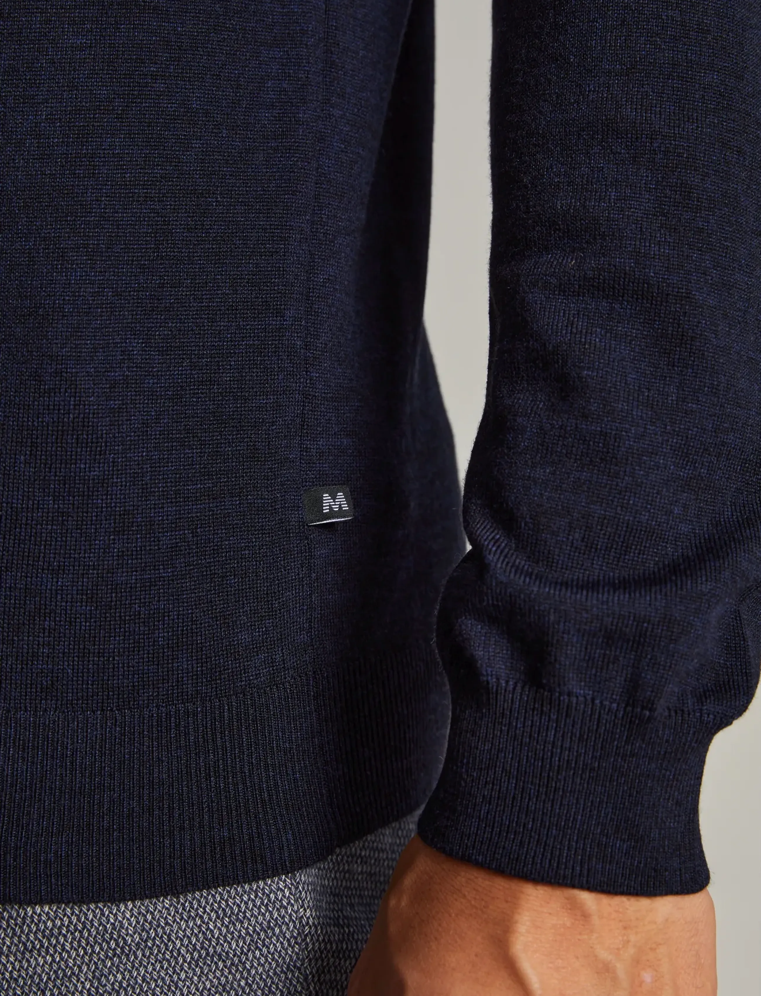 Matinique - MAturtle - džemperi ar augstu apkakli - dark navy melange - 5
