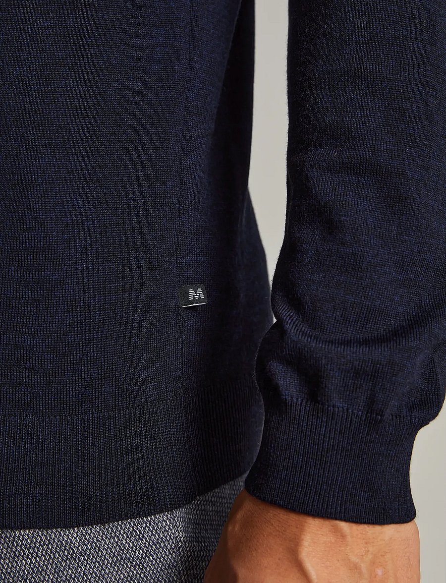 Matinique - MAturtle - rollkragenpullover - dark navy melange - 5