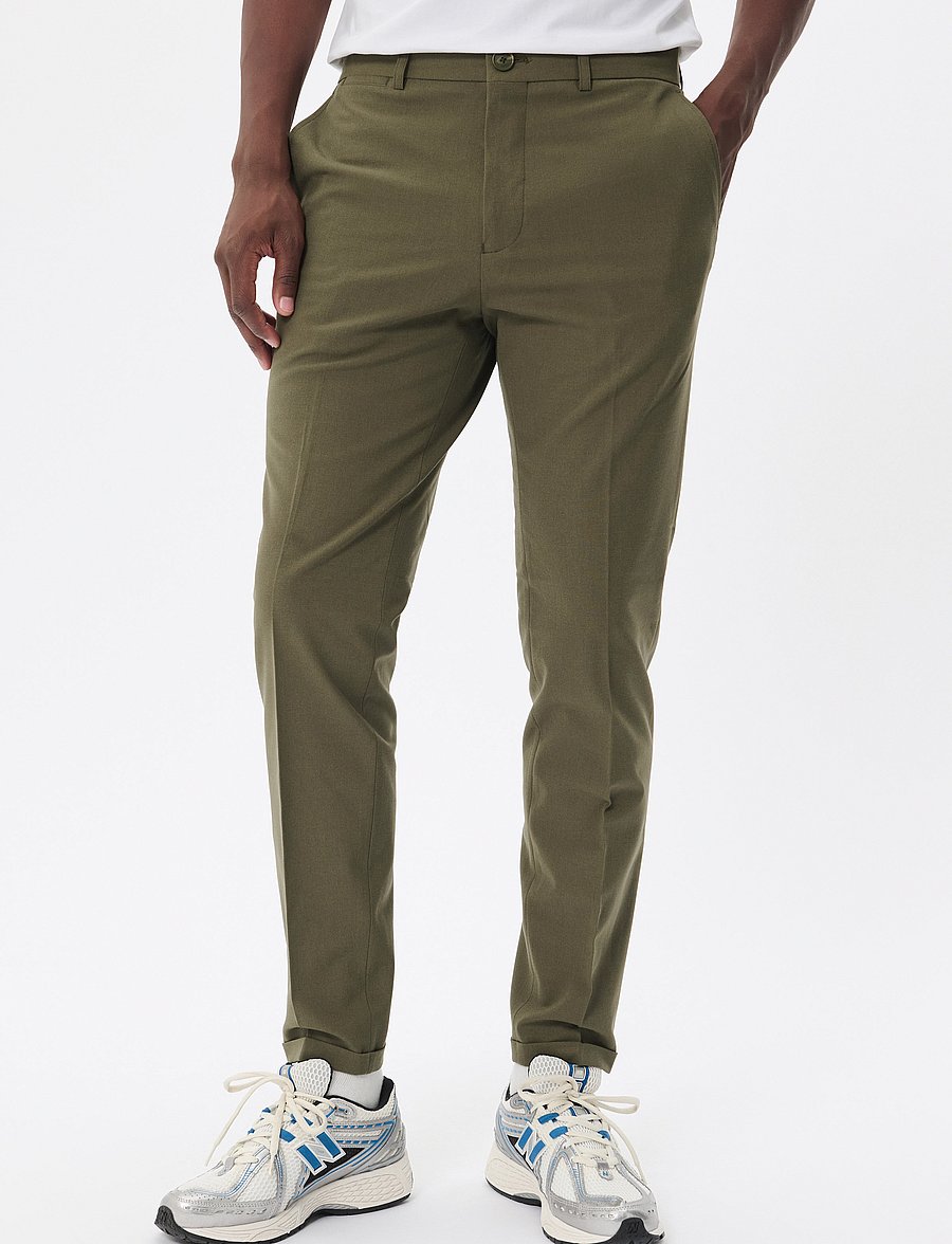 Matinique - MAliam Pant - freizeithosen - dusty olive melange - 0