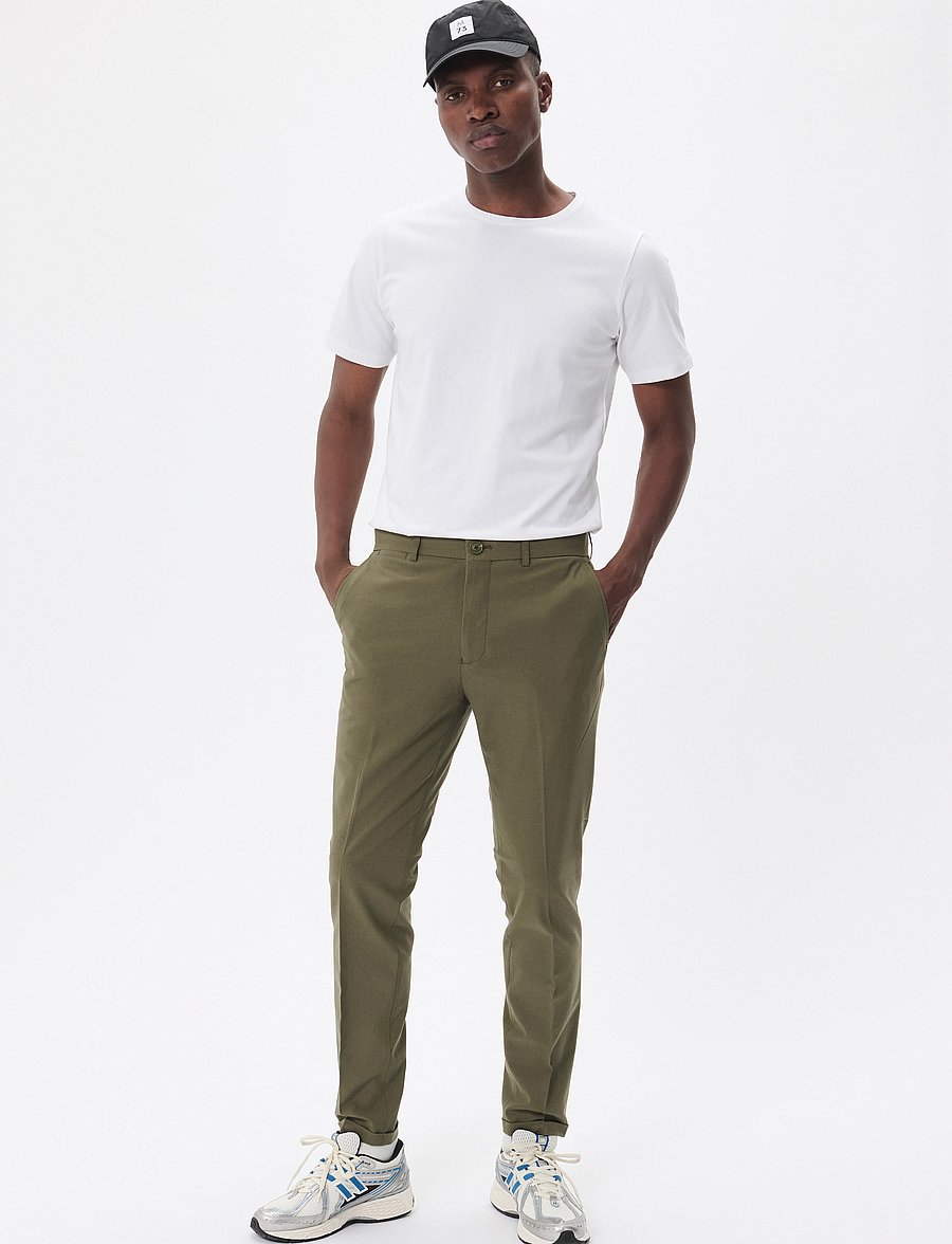 Matinique - MAliam Pant - casual byxor - dusty olive melange - 3