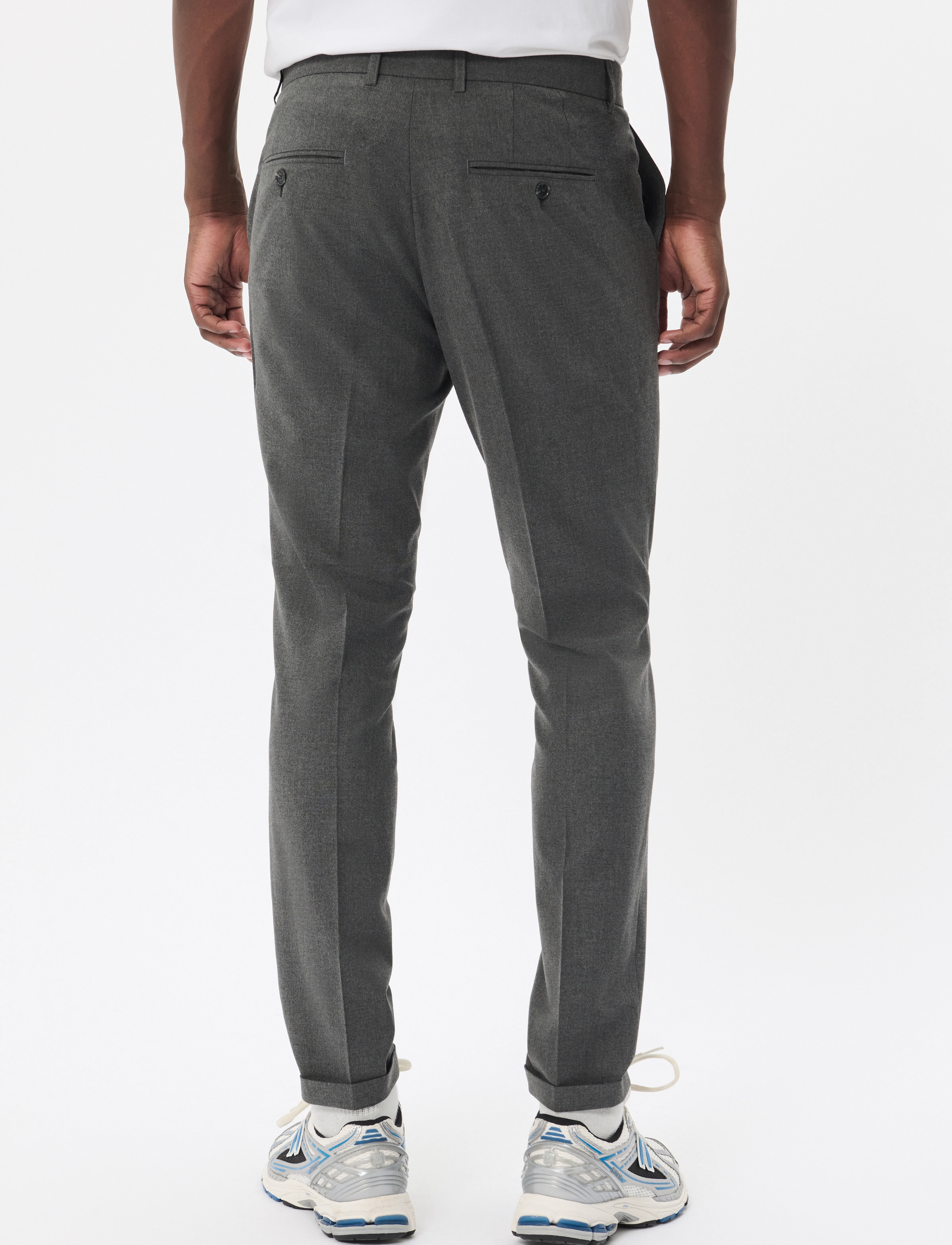 Matinique - MAliam Pant - casual trousers - medium grey melange - 4