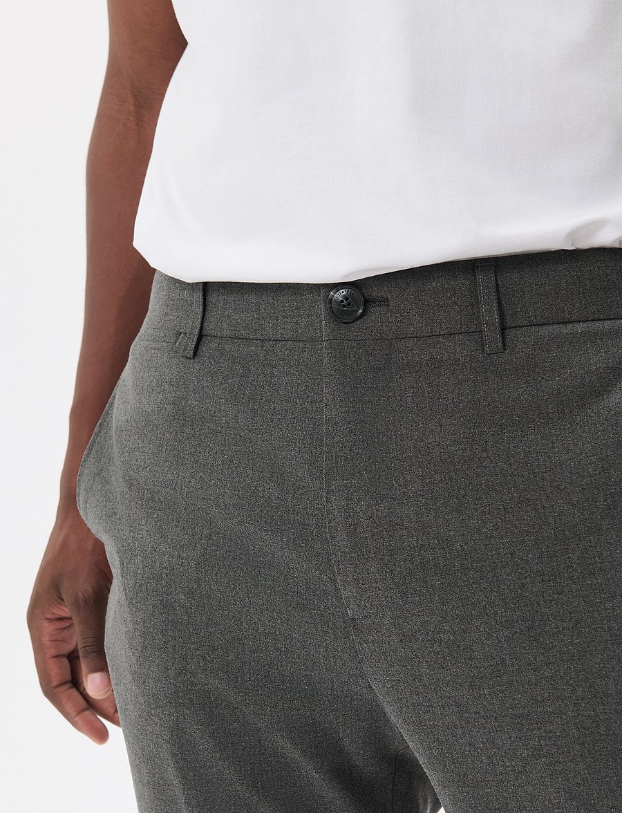 Matinique - MAliam Pant - vabaaja püksid - medium grey melange - 5