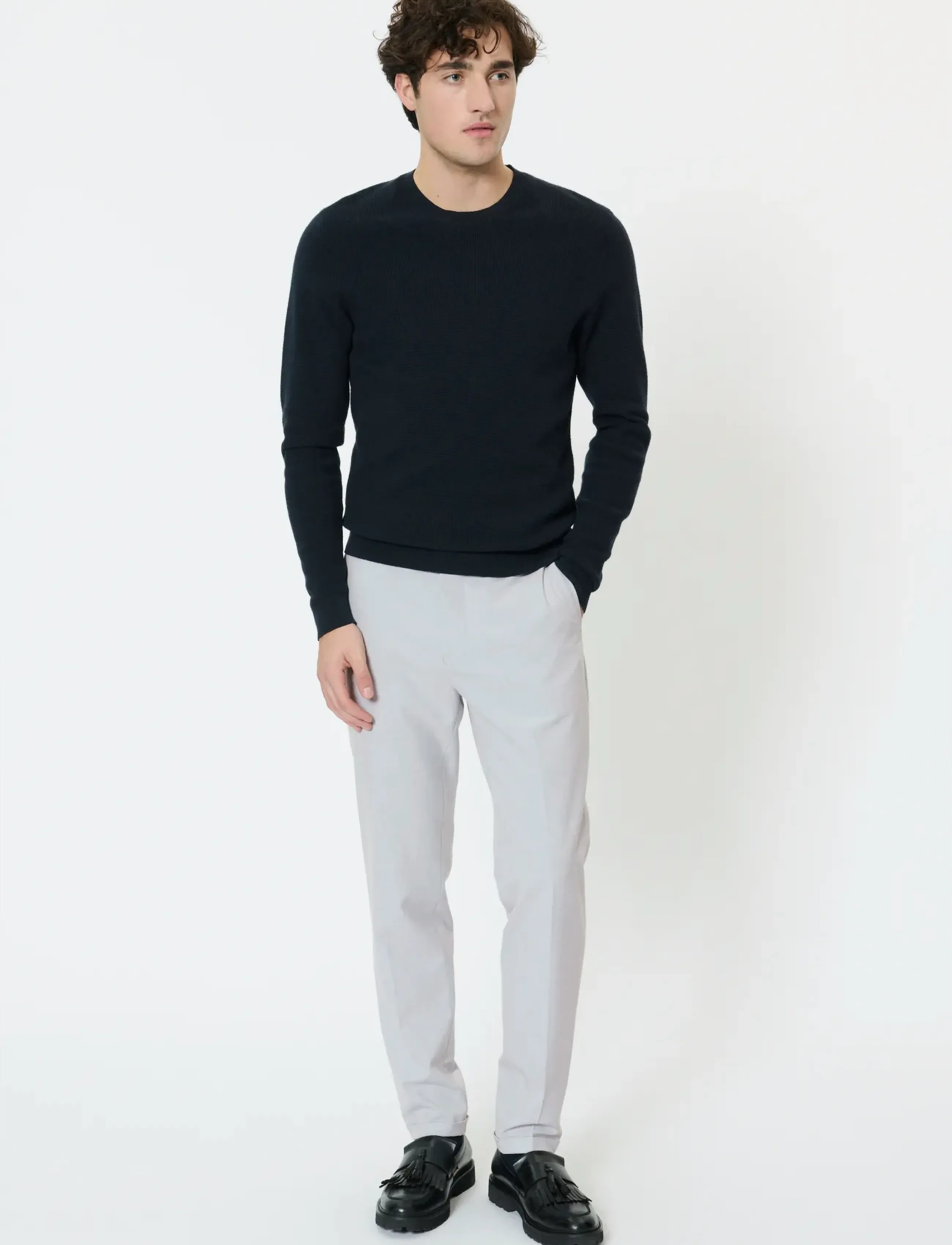 Matinique MAliam Pant - Rennot housut - PEARL BLUE MELANGE / grey
