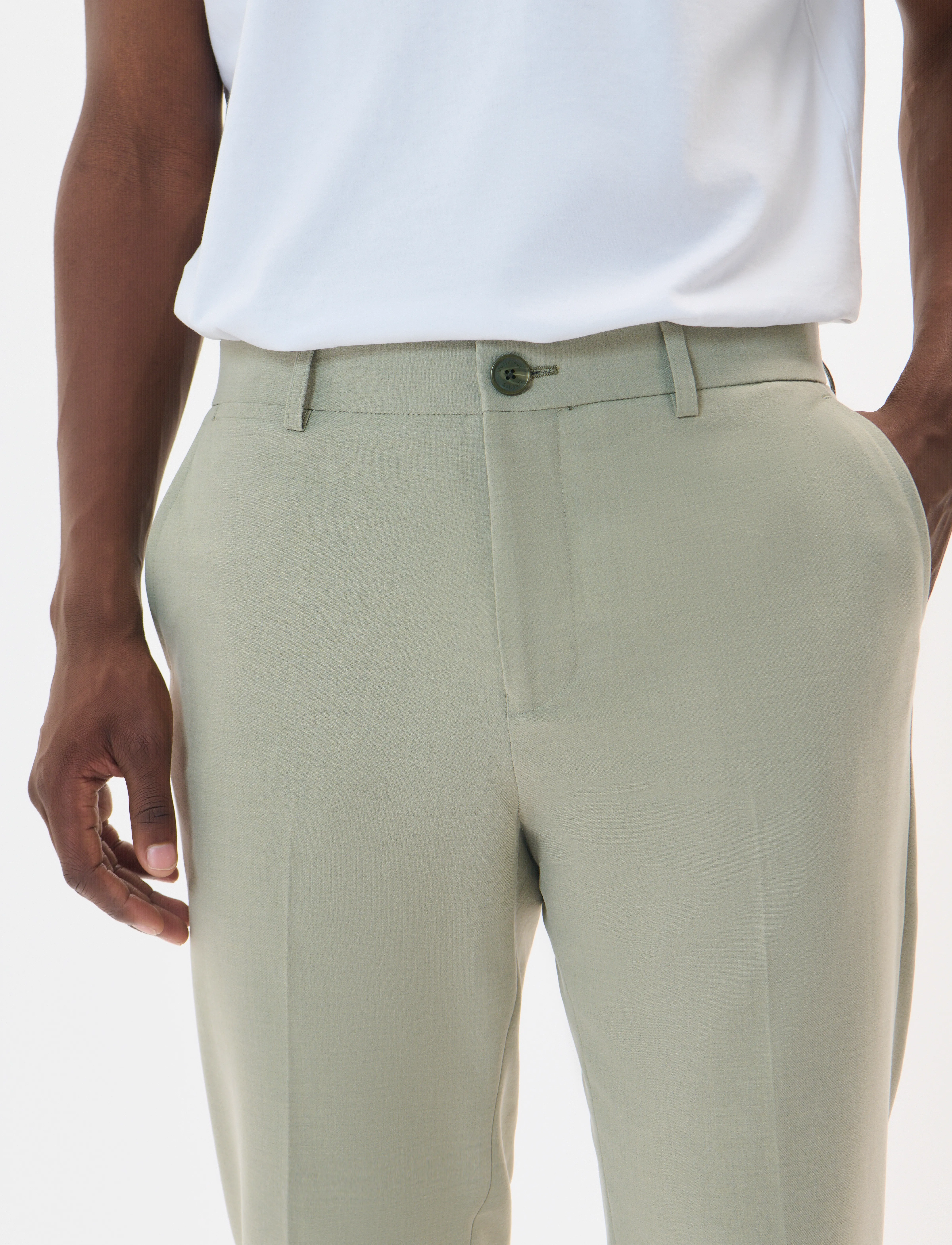 Matinique - MAliam Pant - chinos - seagrass melange - 4