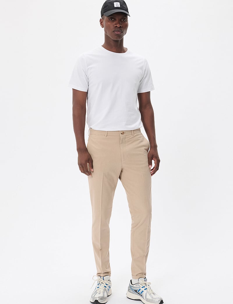 Matinique - MAliam Pant - kostymbyxor - winter twig melange - 3