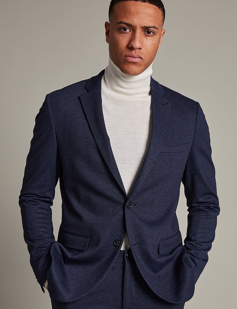 Matinique - MAgeorge Jersey - enkelknäppta kavajer - dark navy - 0