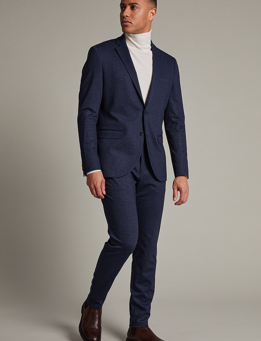 Matinique - MAgeorge Jersey - enkeltradede blazere - dark navy - 3