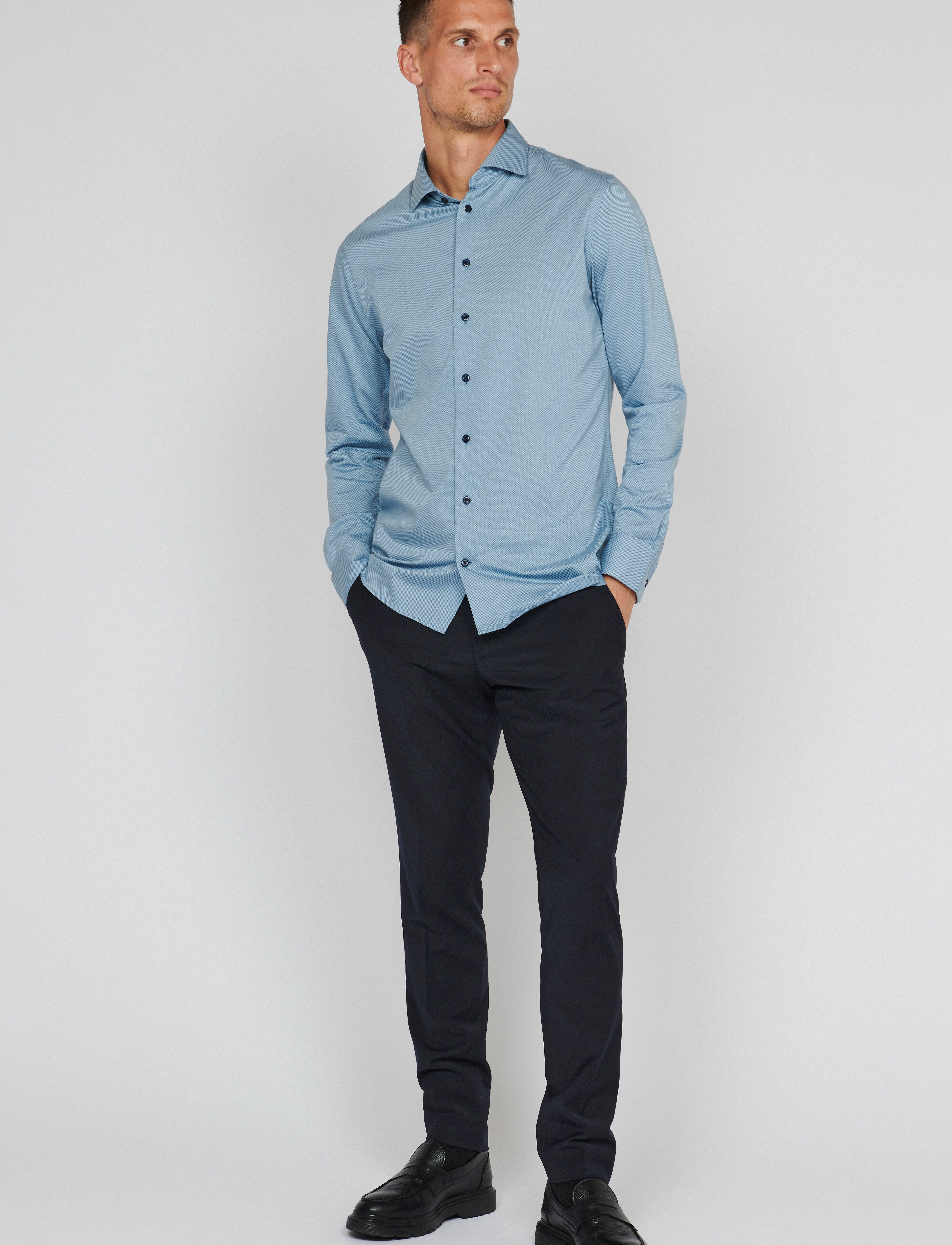Matinique - MAmarc N - basic skjorter - captain's blue - 3