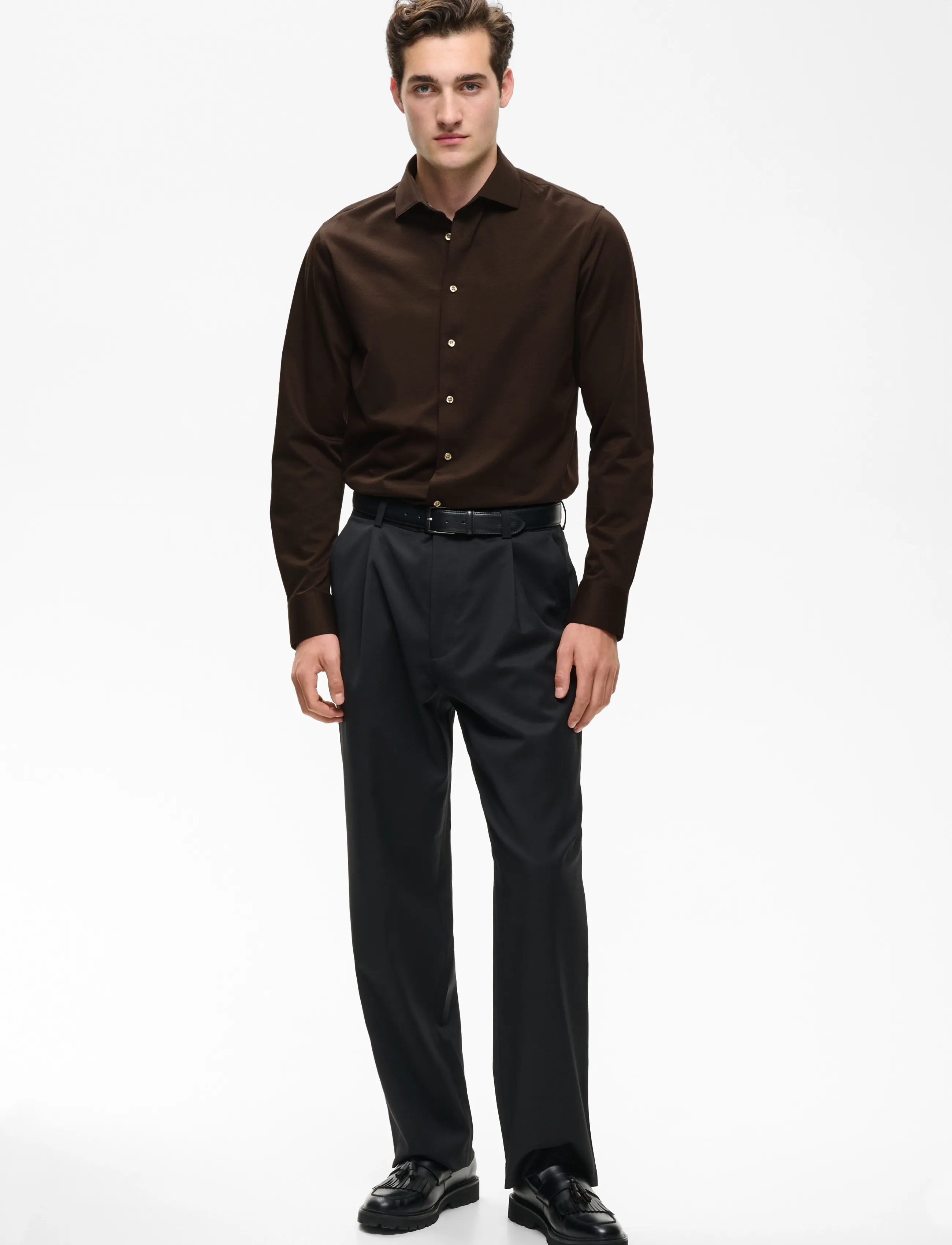 Matinique - MAmarc N - formal shirts - turkish coffee - 2