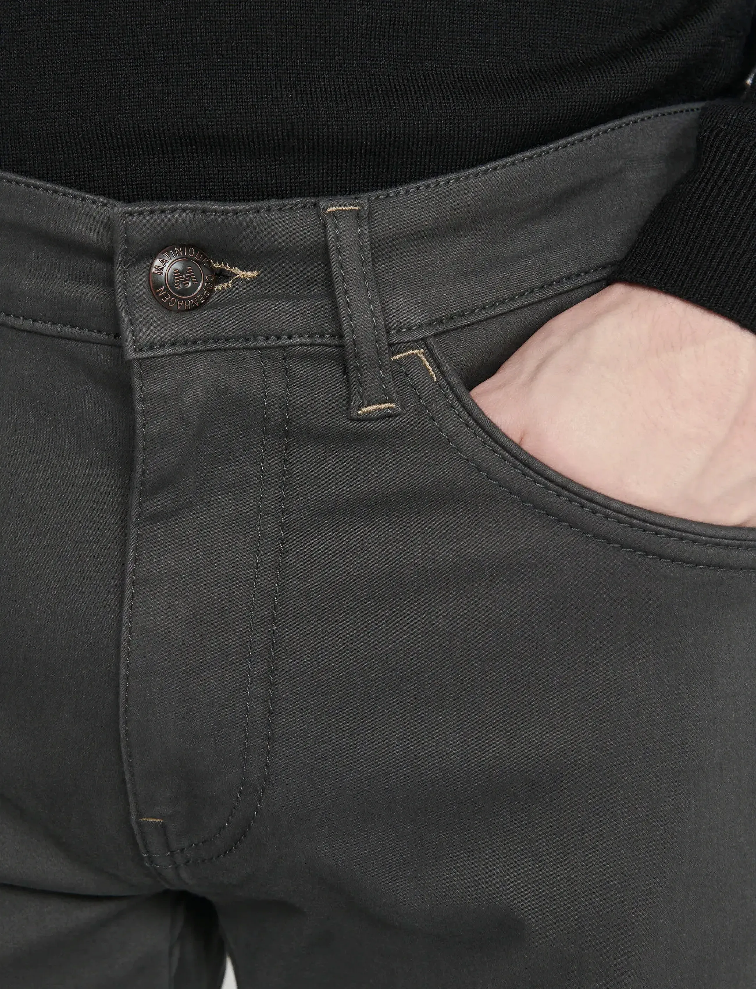 Matinique - MApete - byxor & jeans - black oyster - 5
