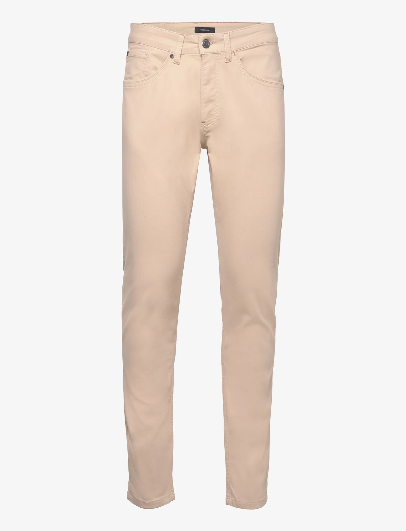 Matinique - MApete - džinsa bikses ar tievām starām - simply taupe - 0