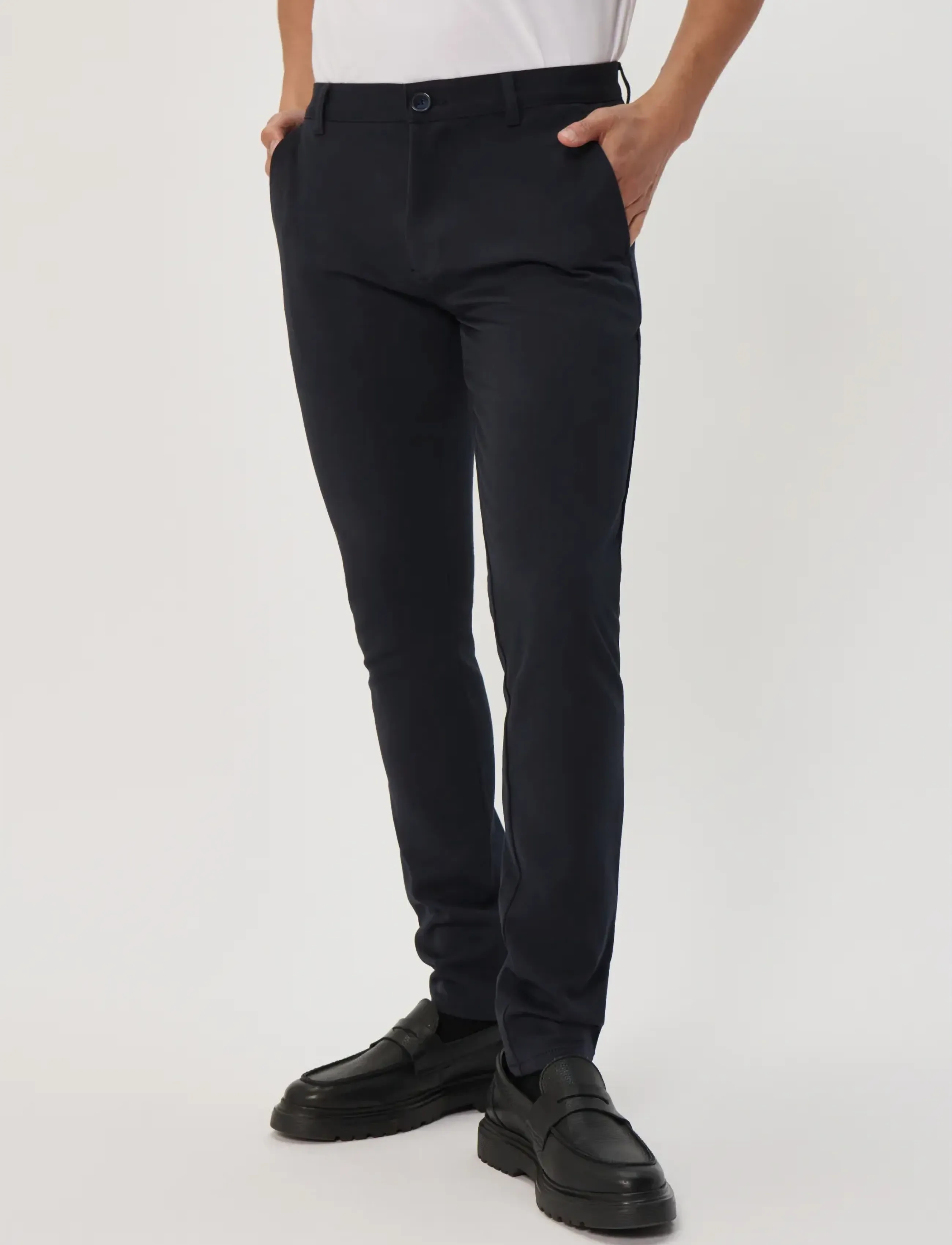 Matinique MAjens Pants - Casual - DEEP NAVY / black