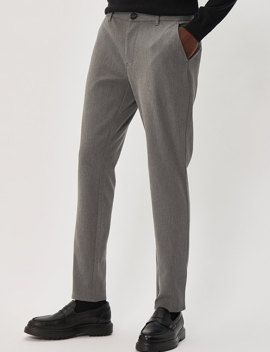 Matinique - MAjens Pants - casual bukser - medium grey melange - 0