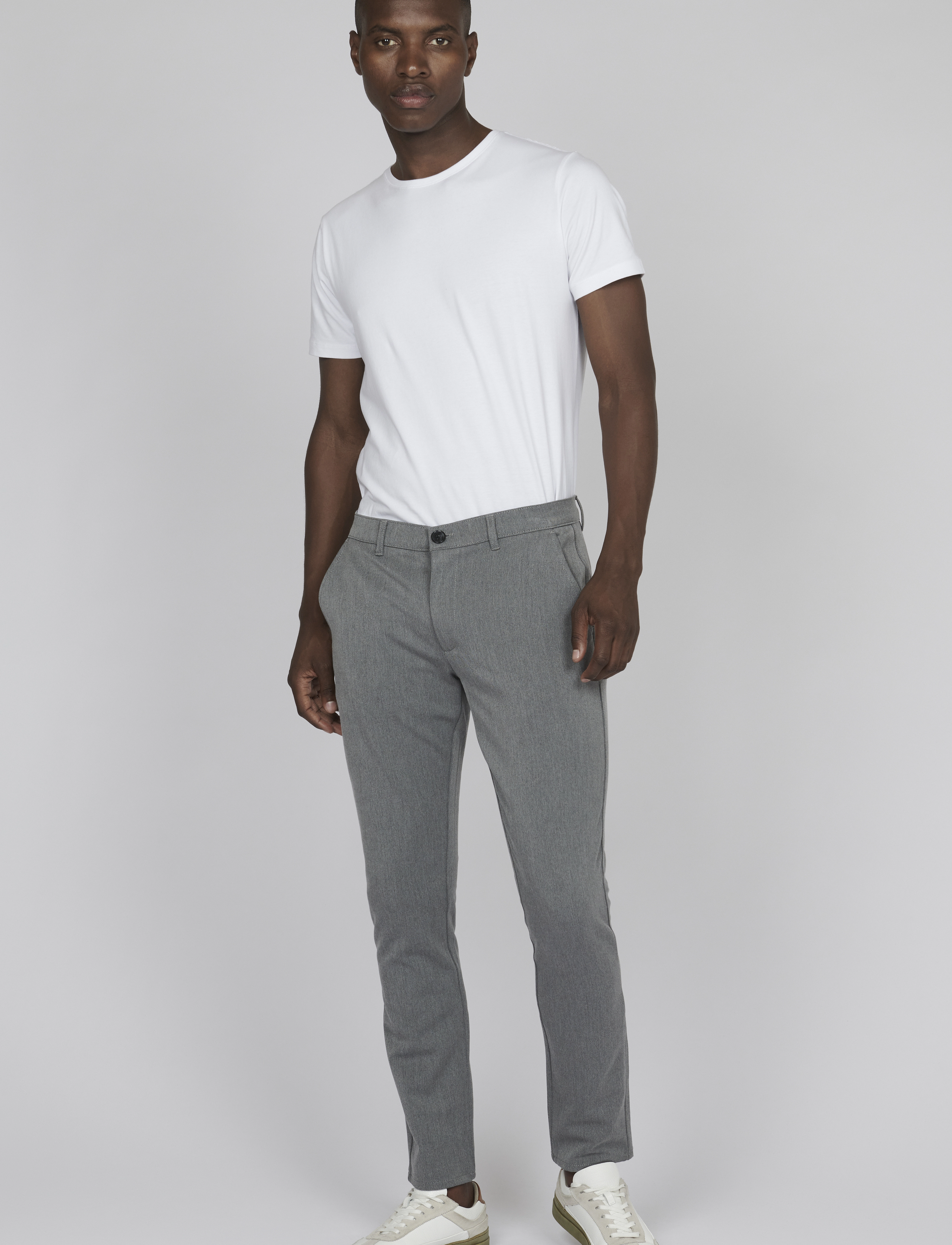 Matinique - MAjens Pants - casual byxor - medium grey melange - 3