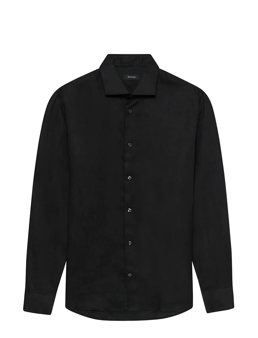 Matinique - MAmarc short - leinenhemden - black - 1