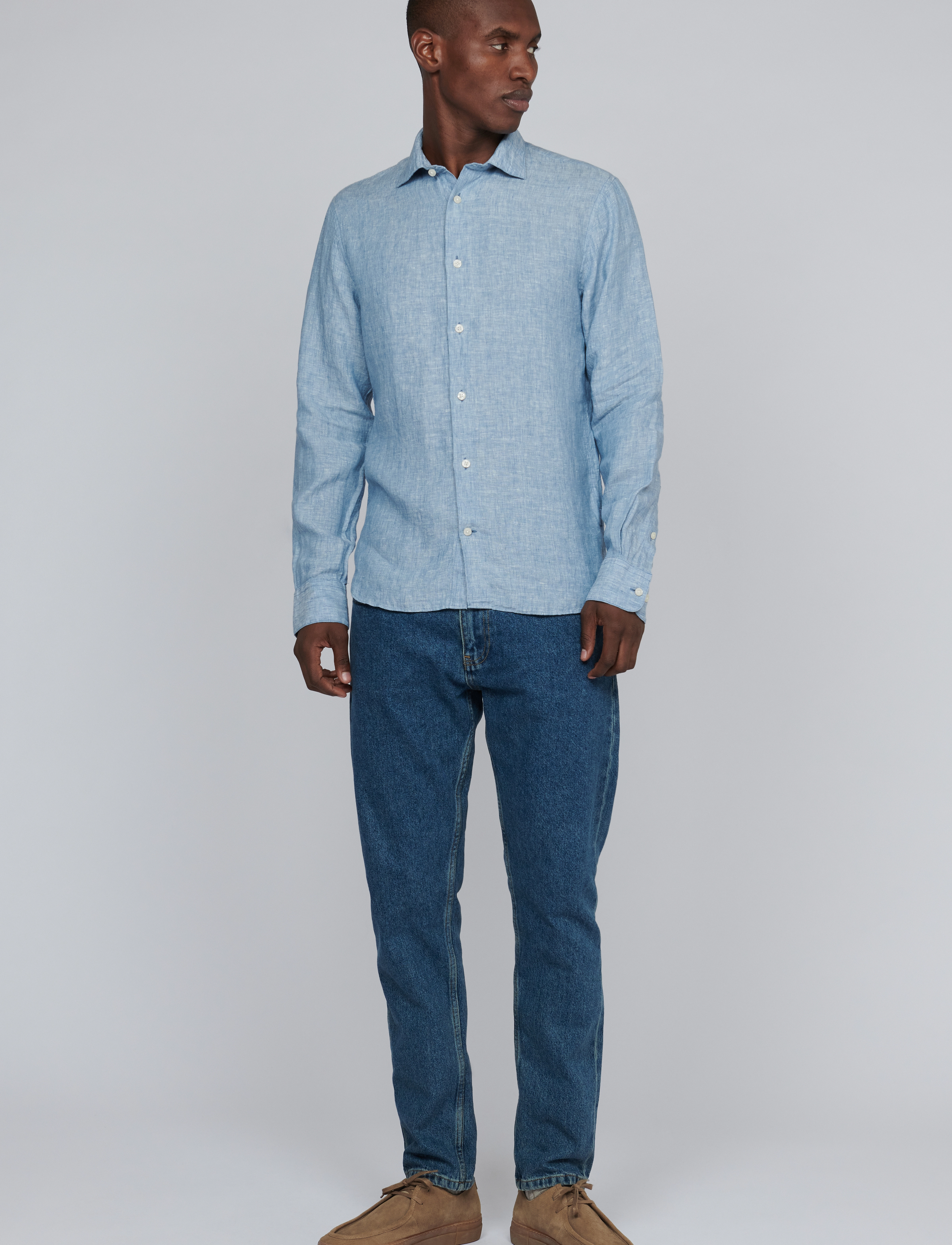 Matinique - MAmarc short - hørskjorter - captain's blue - 3
