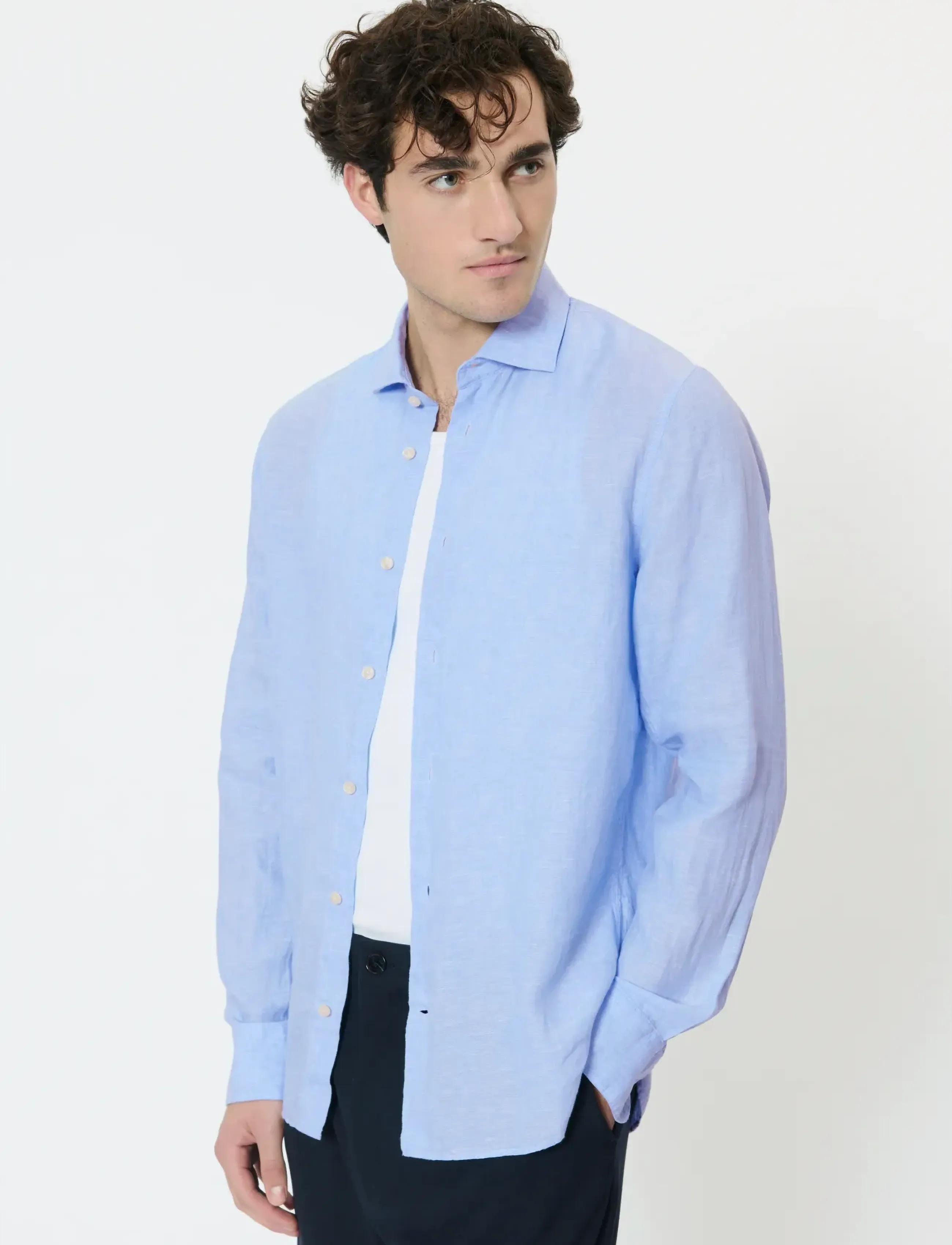 Matinique MAmarc short - Casual skjorter - CHAMBRAY BLUE / blue