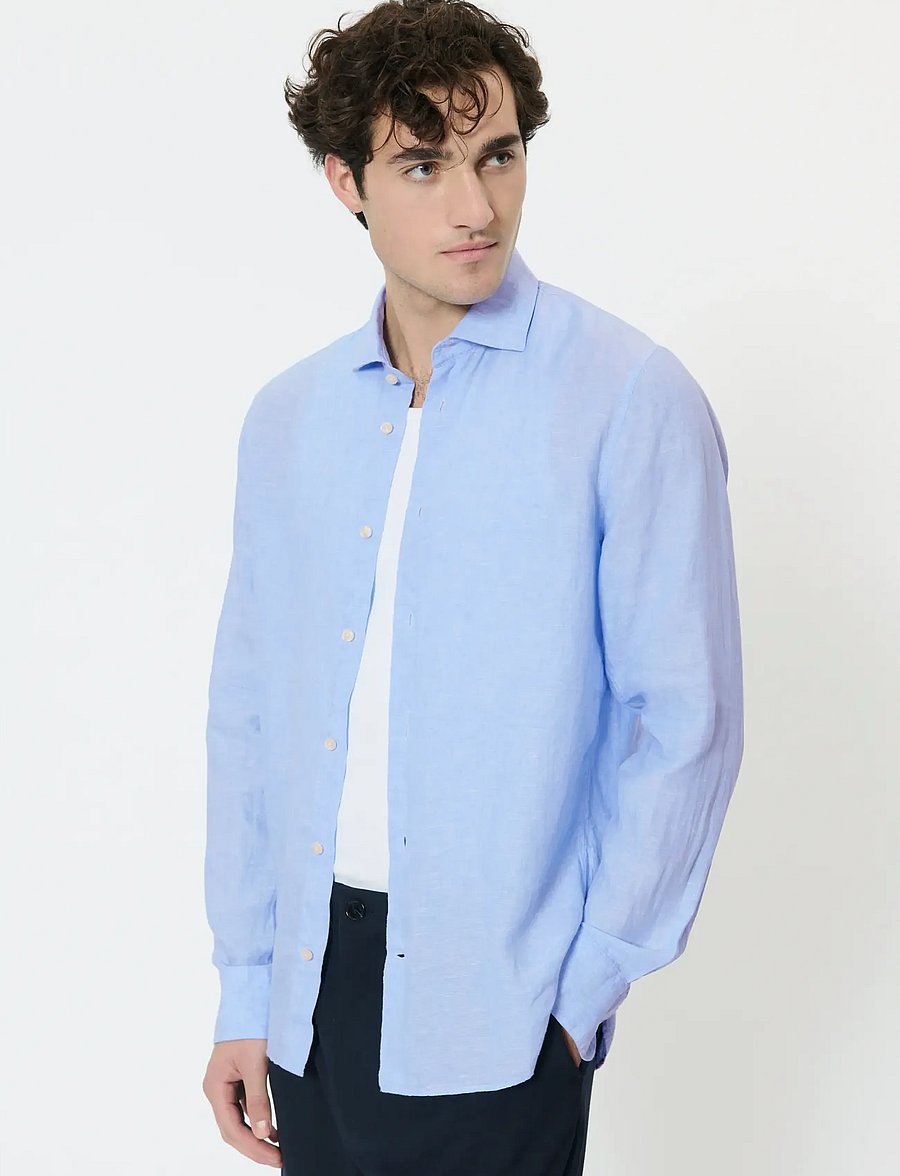 Matinique - MAmarc short - linased särgid - chambray blue - 0