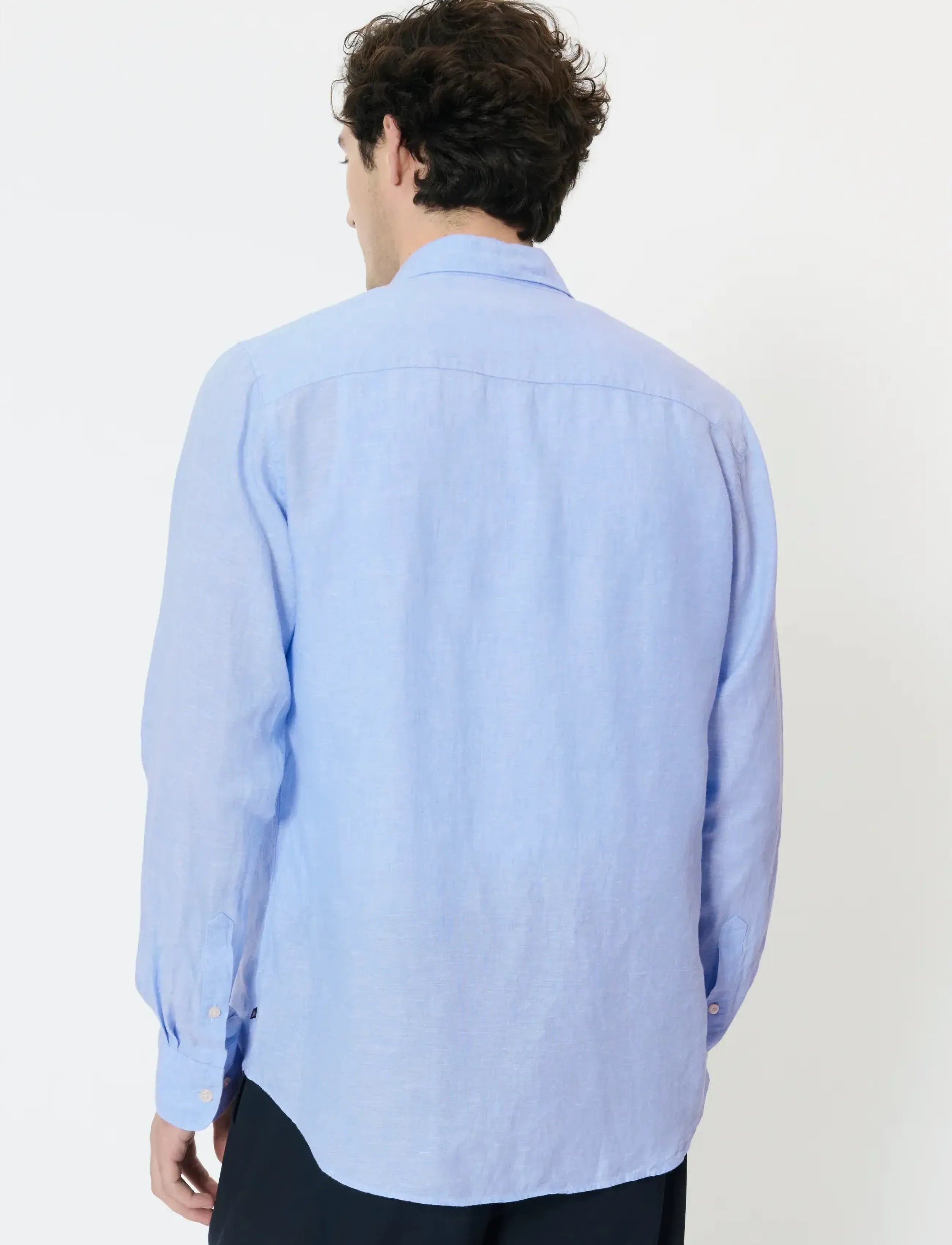 Matinique - MAmarc short - hørskjorter - chambray blue - 4