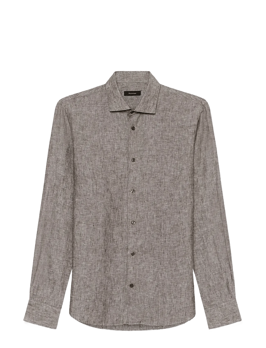 Matinique - MAmarc short - hørskjorter - chocolate brown - 1