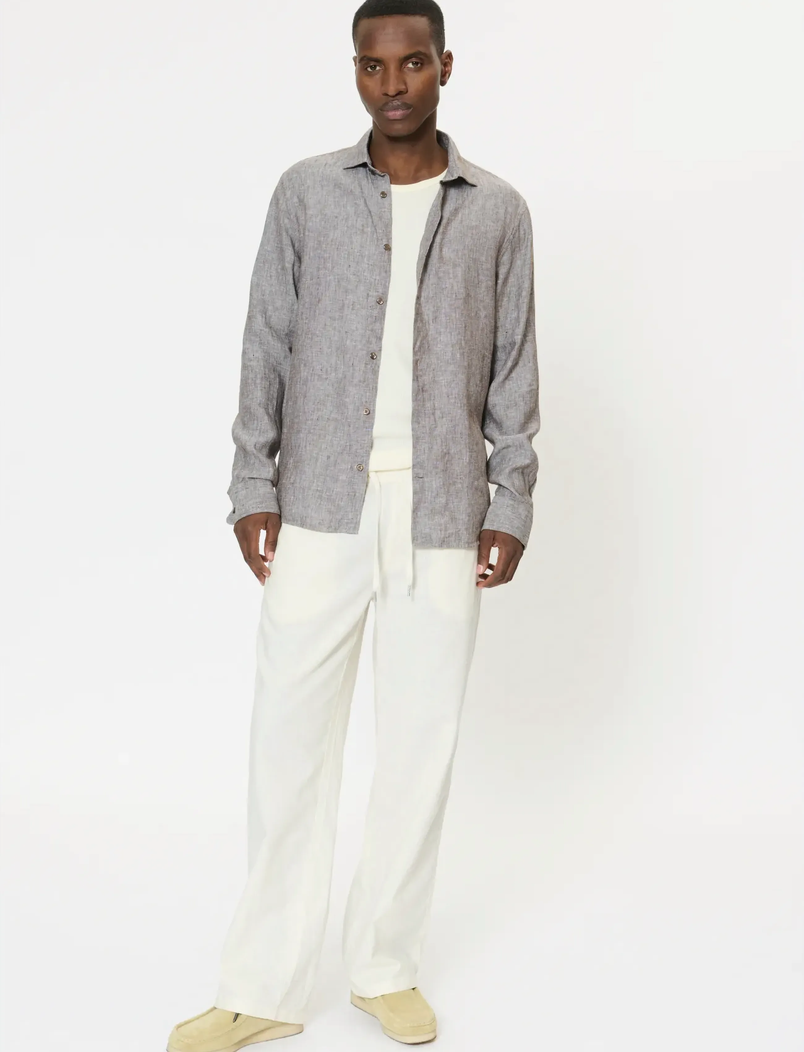 Matinique - MAmarc short - linen shirts - chocolate brown - 2