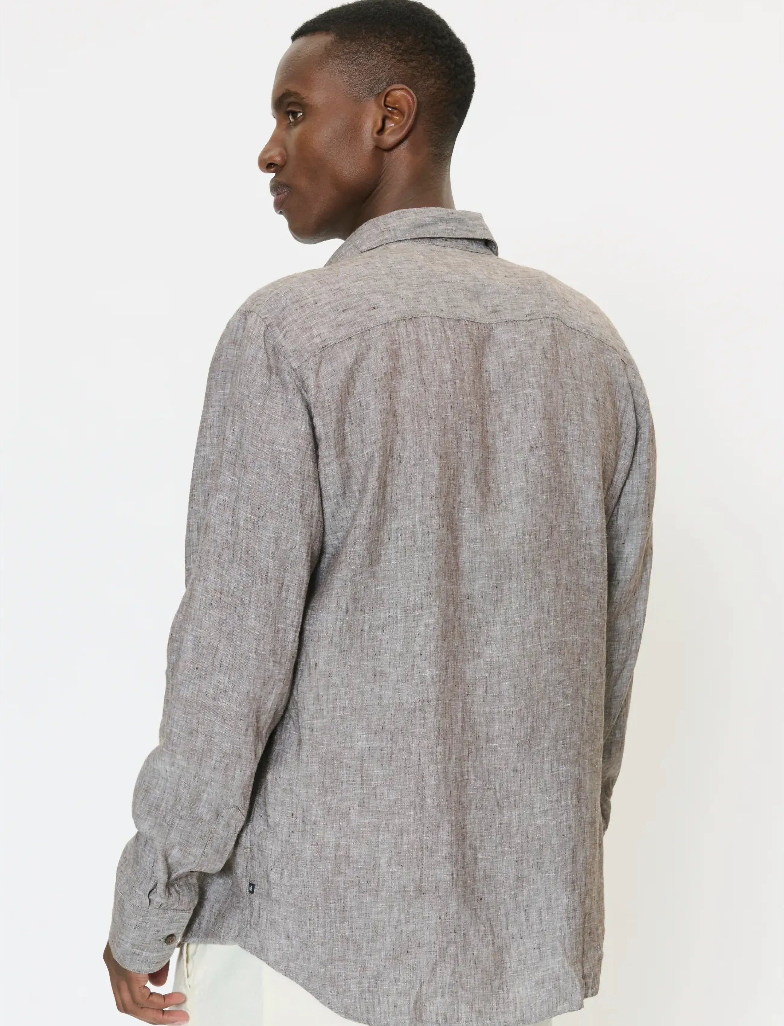 Matinique - MAmarc short - linen shirts - chocolate brown - 3