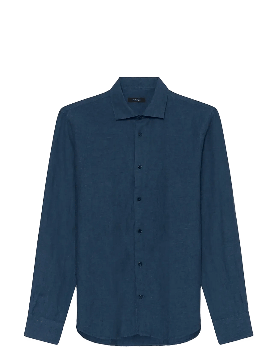 Matinique - MAmarc short - linen shirts - dark navy - 1