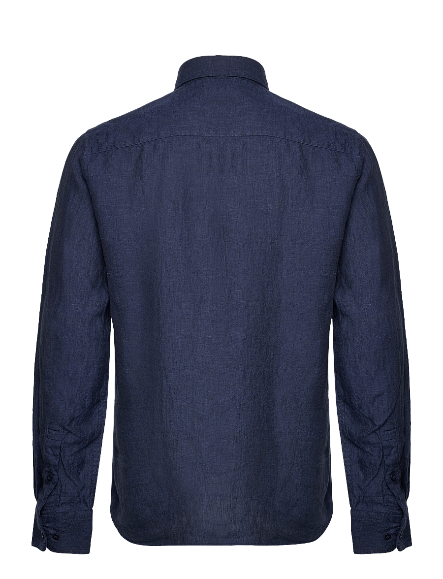 Matinique - MAmarc short - linen shirts - dark navy - 2