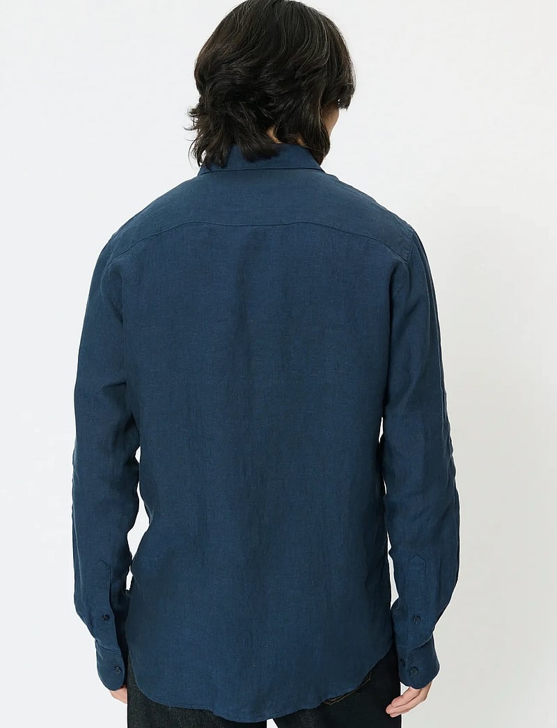 Matinique - MAmarc short - leinenhemden - dark navy - 4