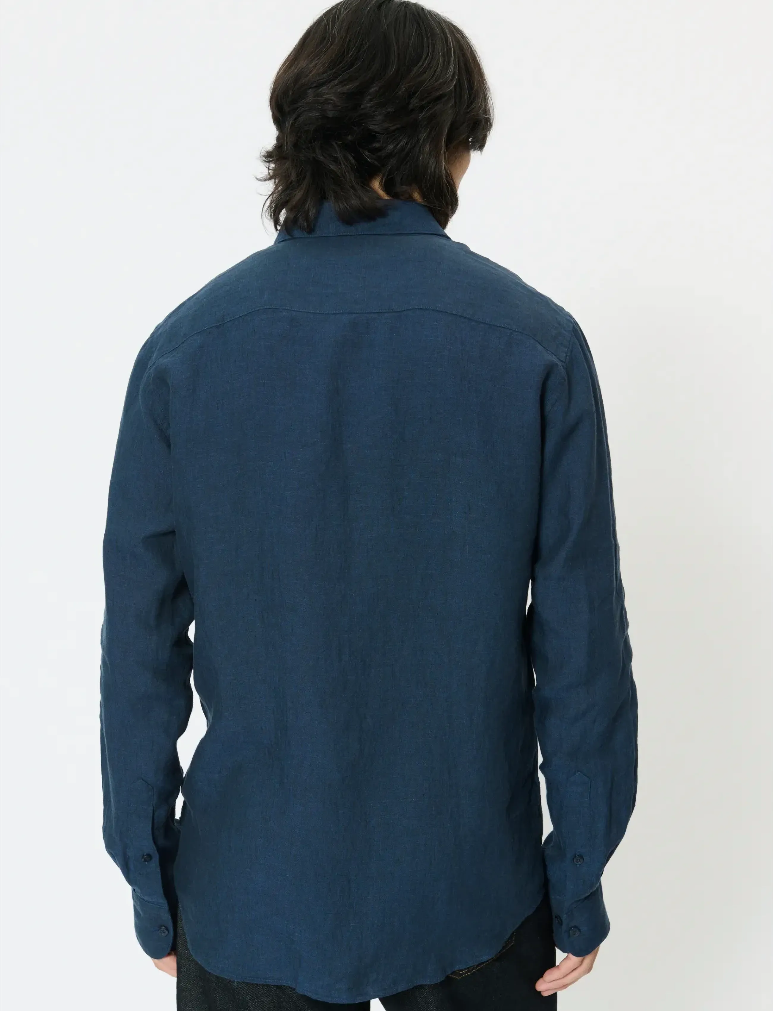 Matinique - MAmarc short - hørskjorter - dark navy - 4