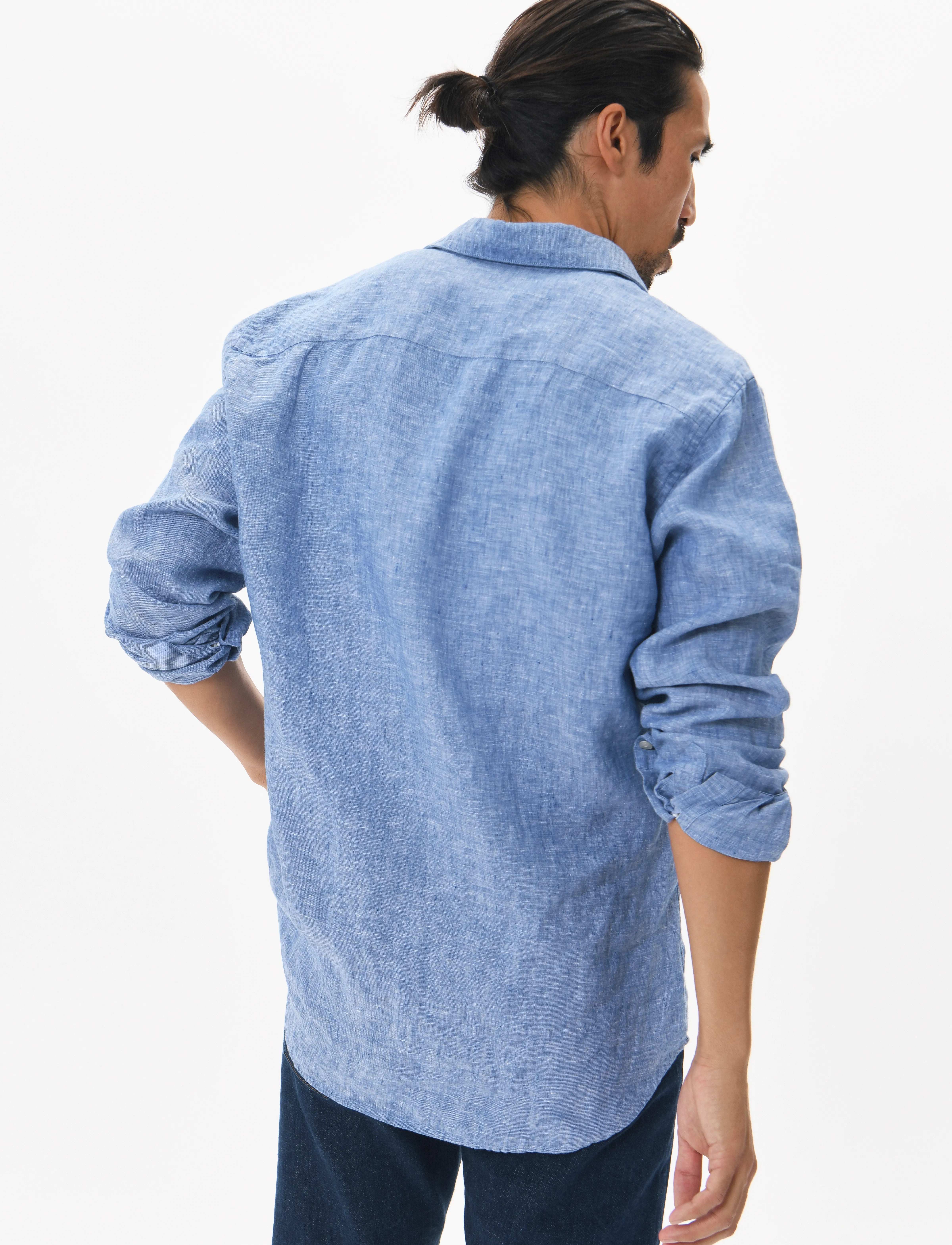 Matinique - MAmarc short - leinenhemden - dÉja vu blue - 3