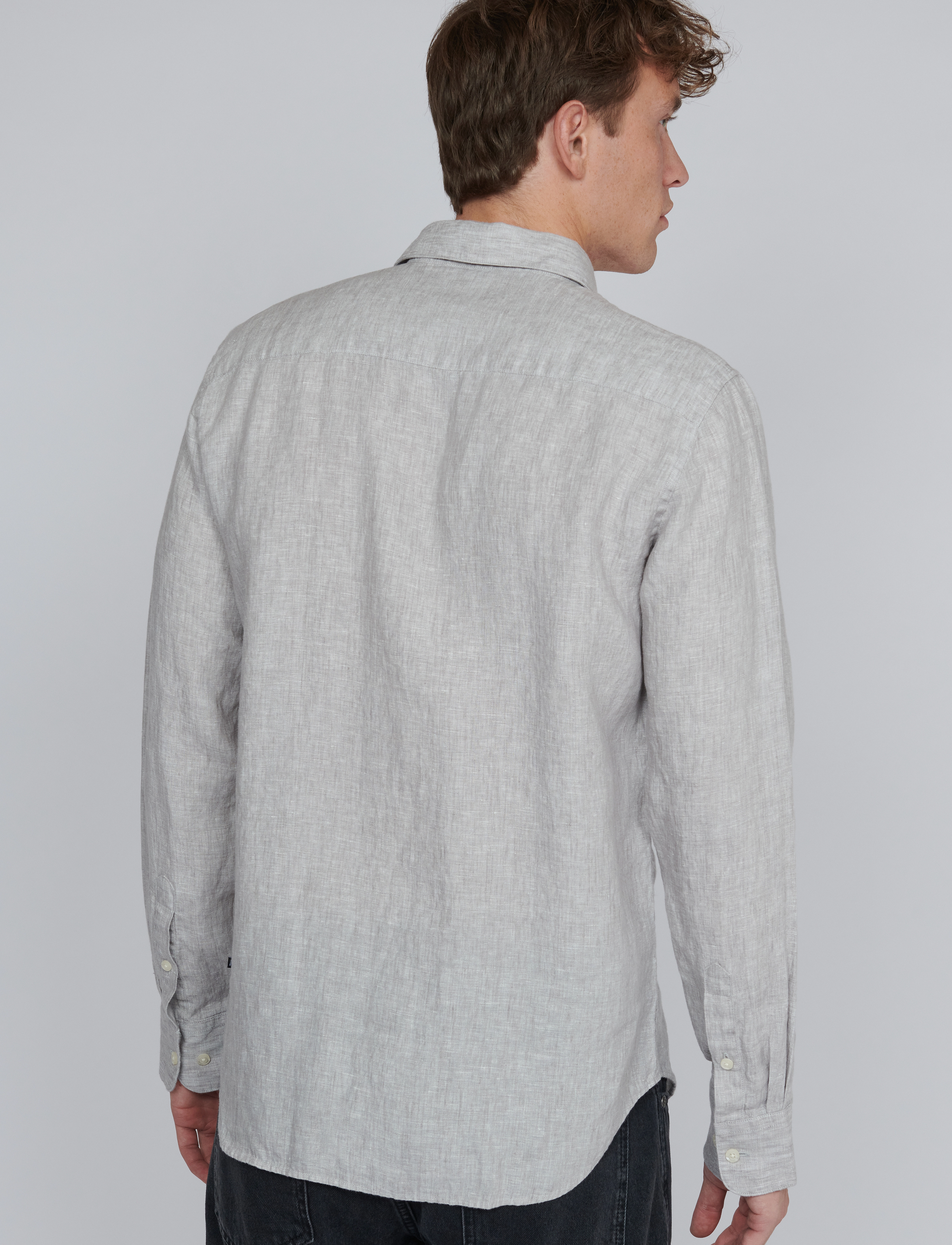 Matinique - MAmarc short - hørskjorter - ghost gray - 4