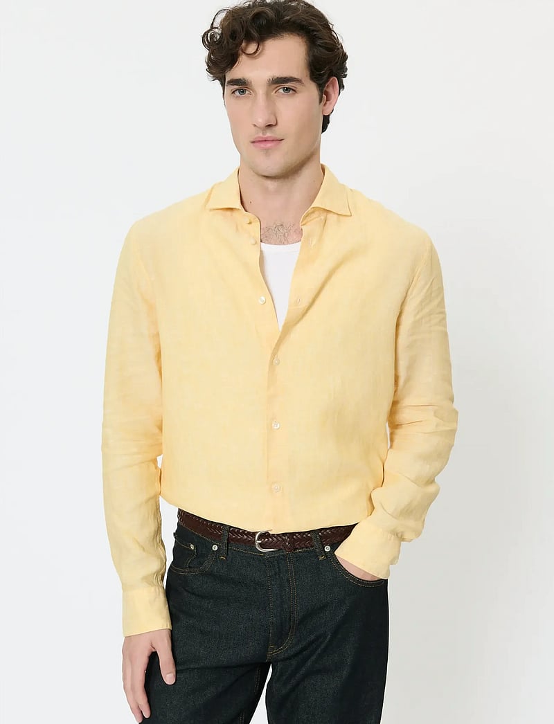 Matinique - MAmarc short - leinenhemden - golden cream - 0