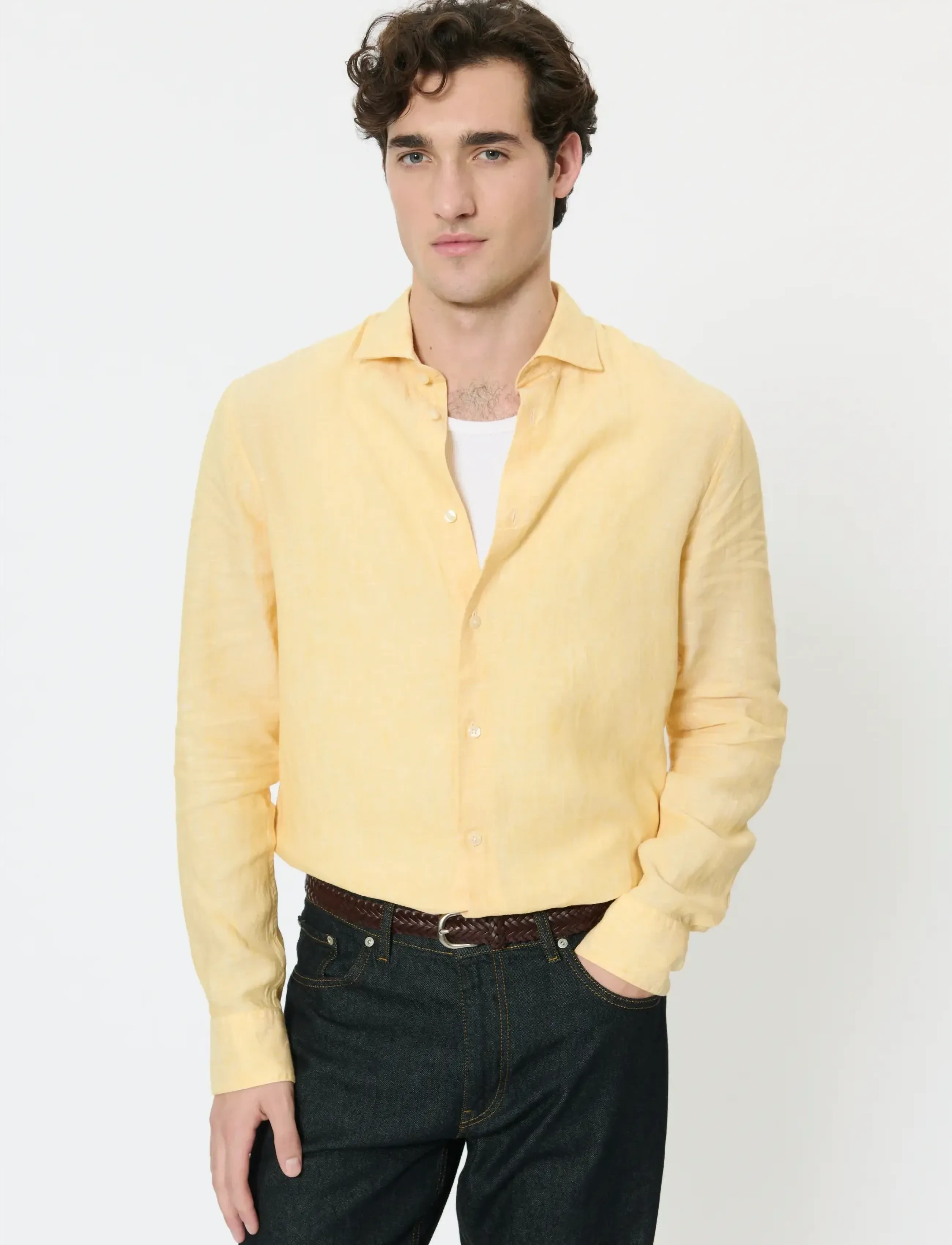 Matinique MAmarc short - Casual skjorter - GOLDEN CREAM / yellow